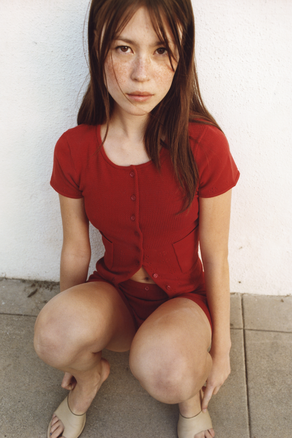 The Marie Knit Polo Top, Jam