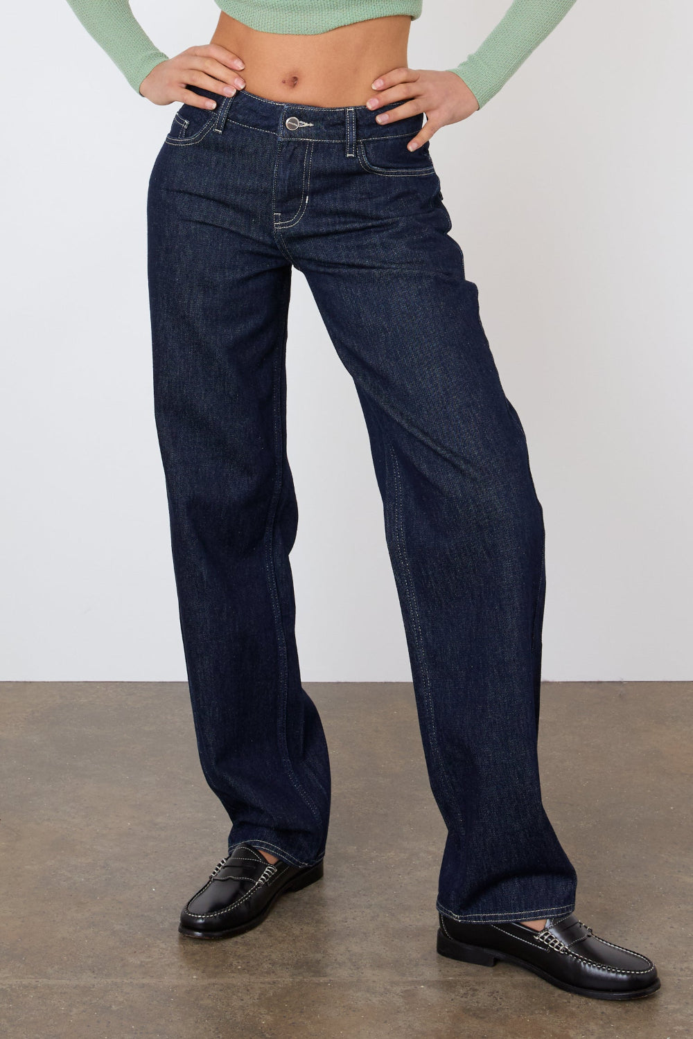 The Joan Soft Barrel Jeans, Indigo Rinse