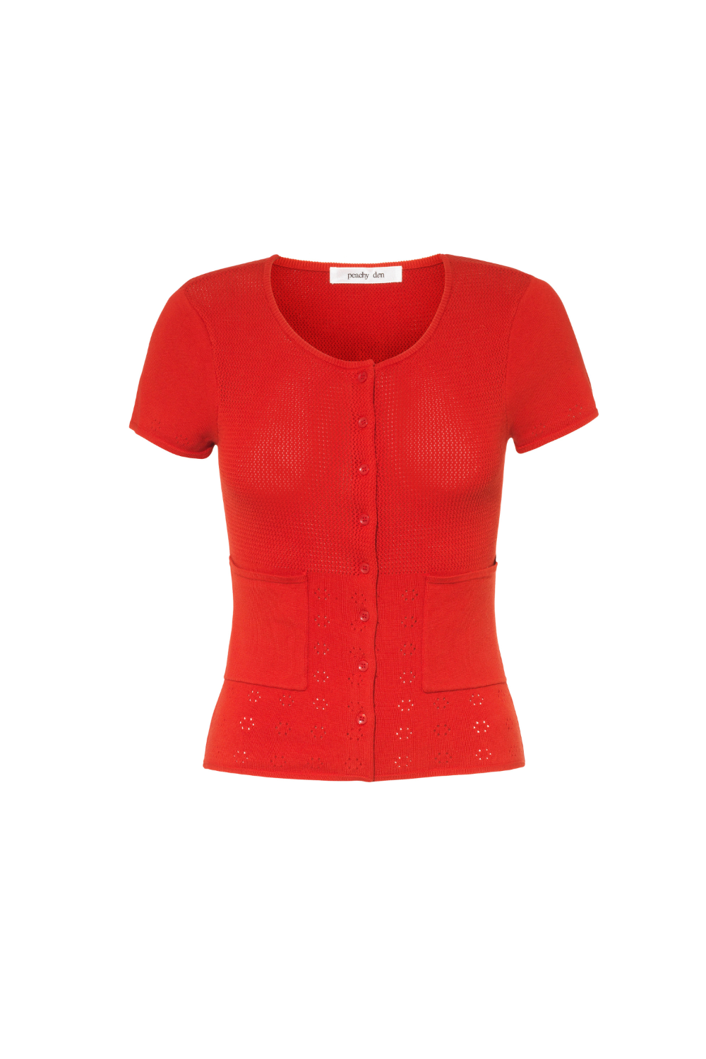 The Marie Knit Polo Top, Jam