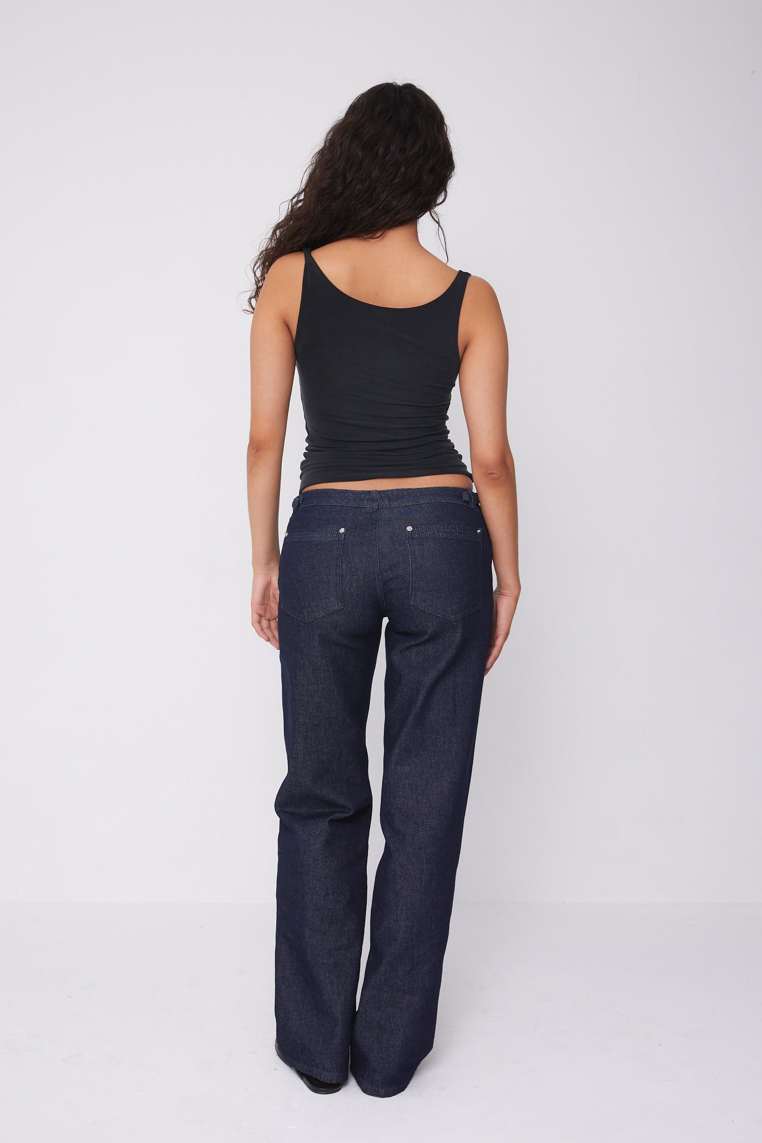 Stevie Low Rise Jeans, Indigo Rinse