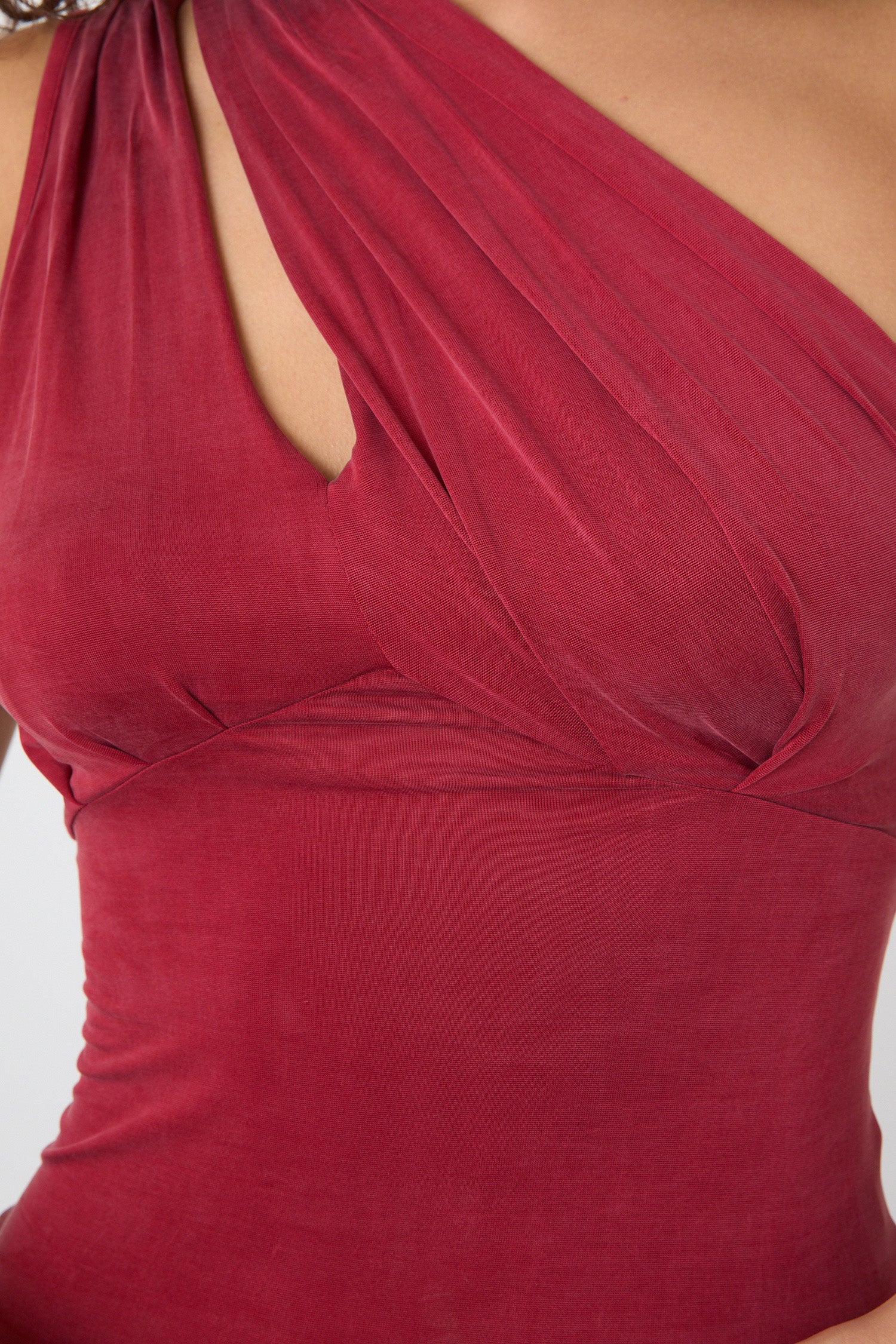 Kylie Asymmetric Top, Red Sandstone