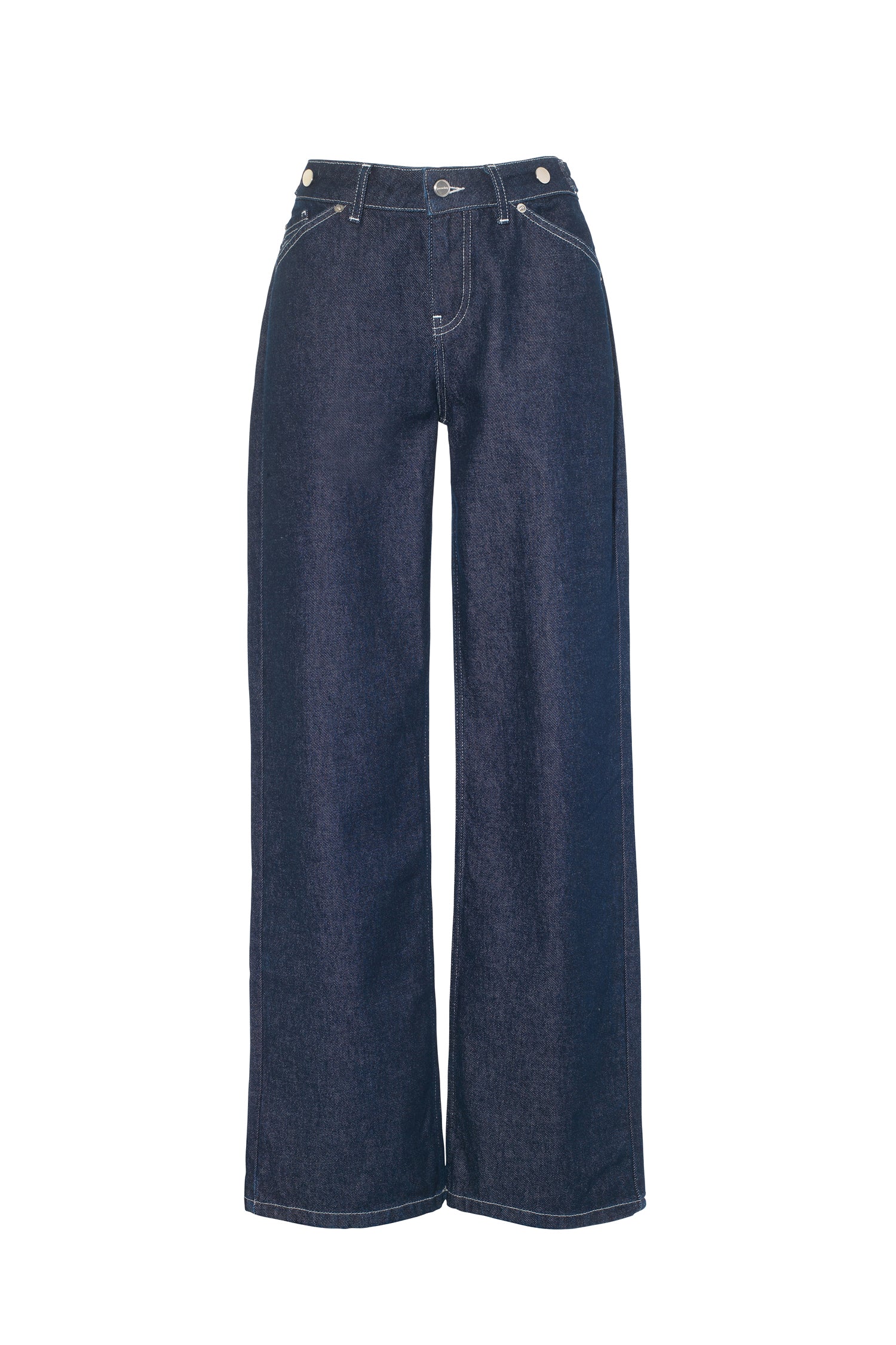 The Goldie Wide Leg Jeans, Indigo Rinse