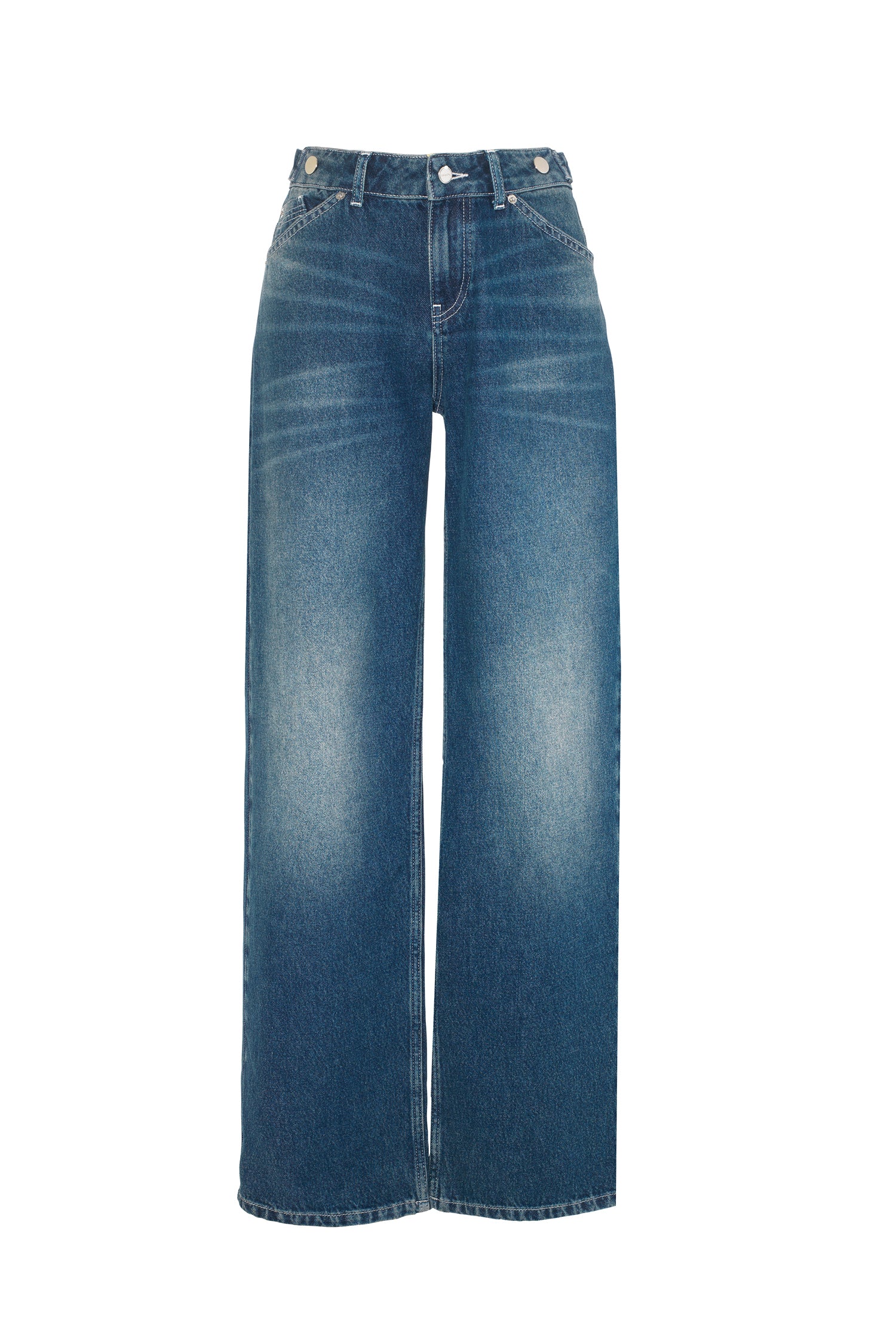 The Goldie Wide Leg Jeans, Dark Fade