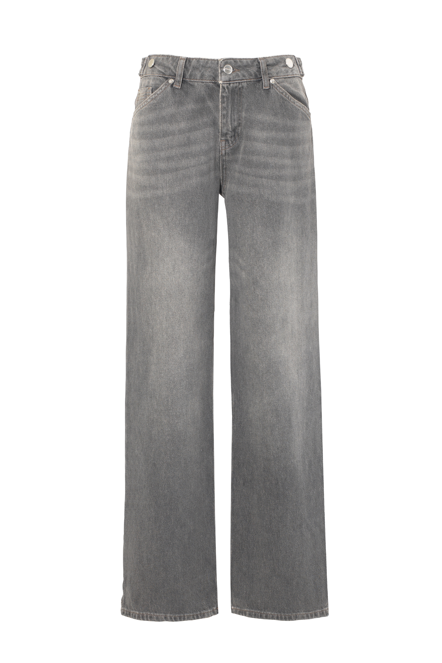 The Goldie Relaxed Leg Jeans, Grey Wash