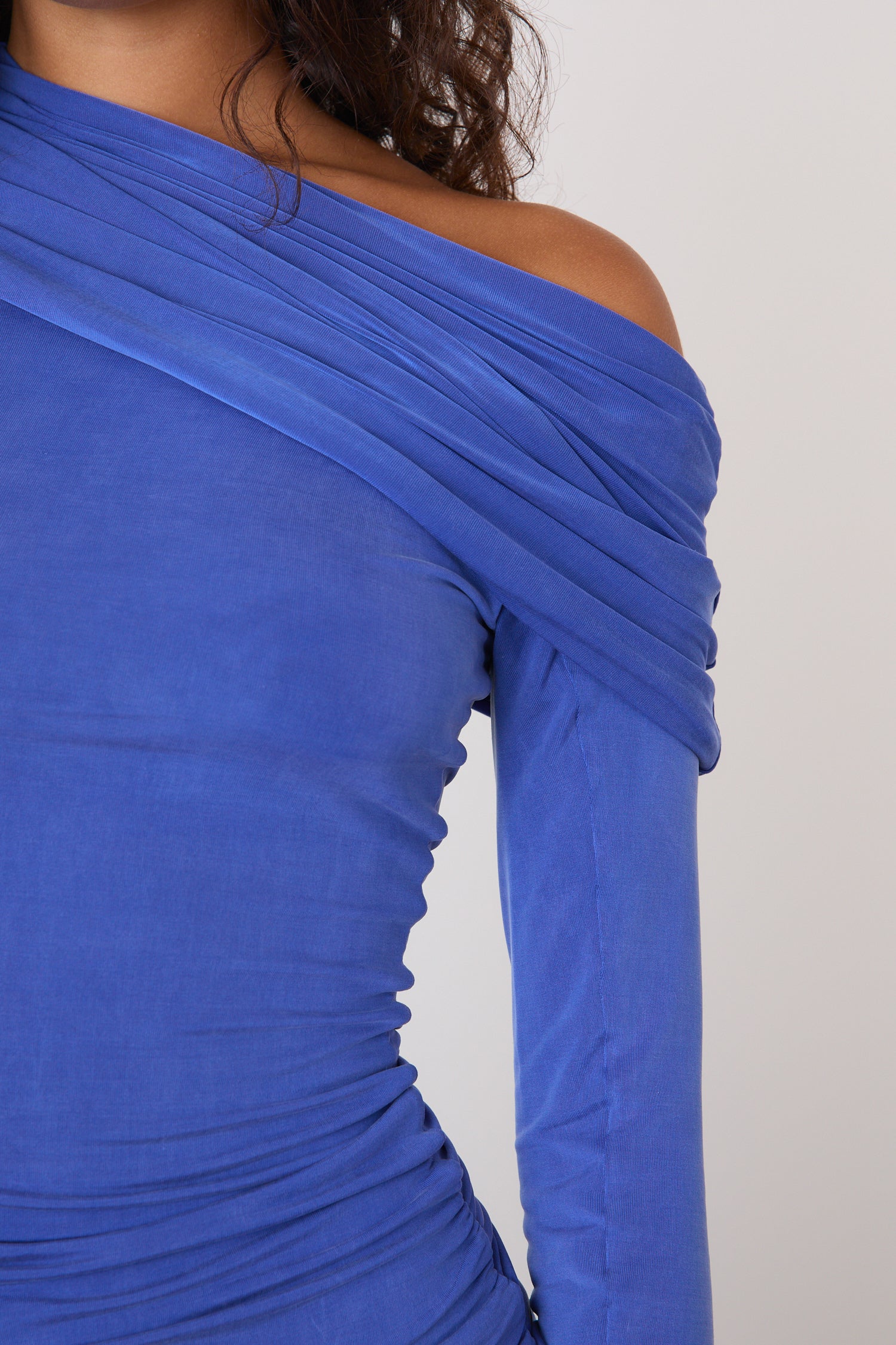 Kylie Cold Shoulder Top, Lapis