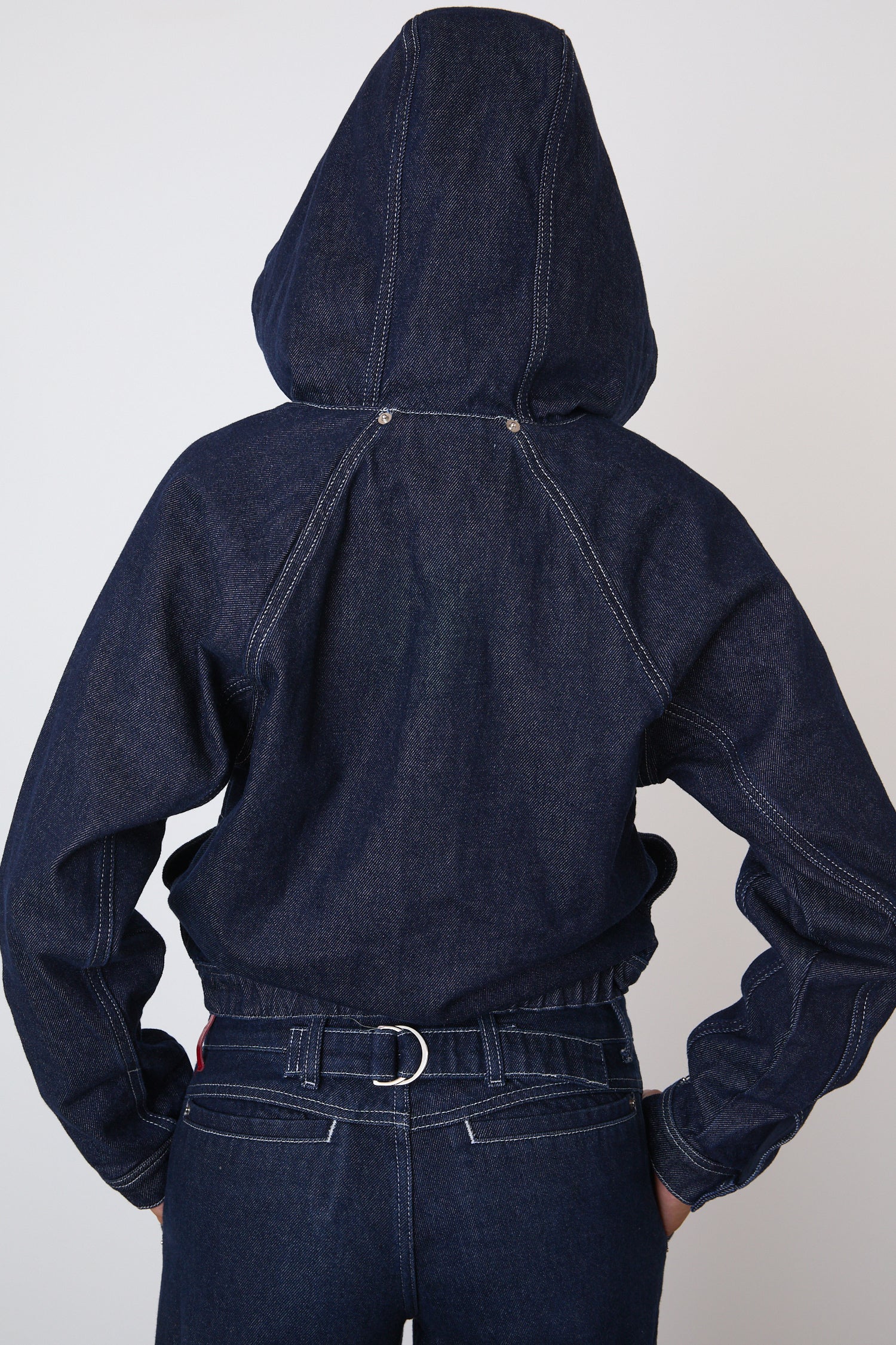 The Joan Denim Bomber Jacket, Indigo Rinse