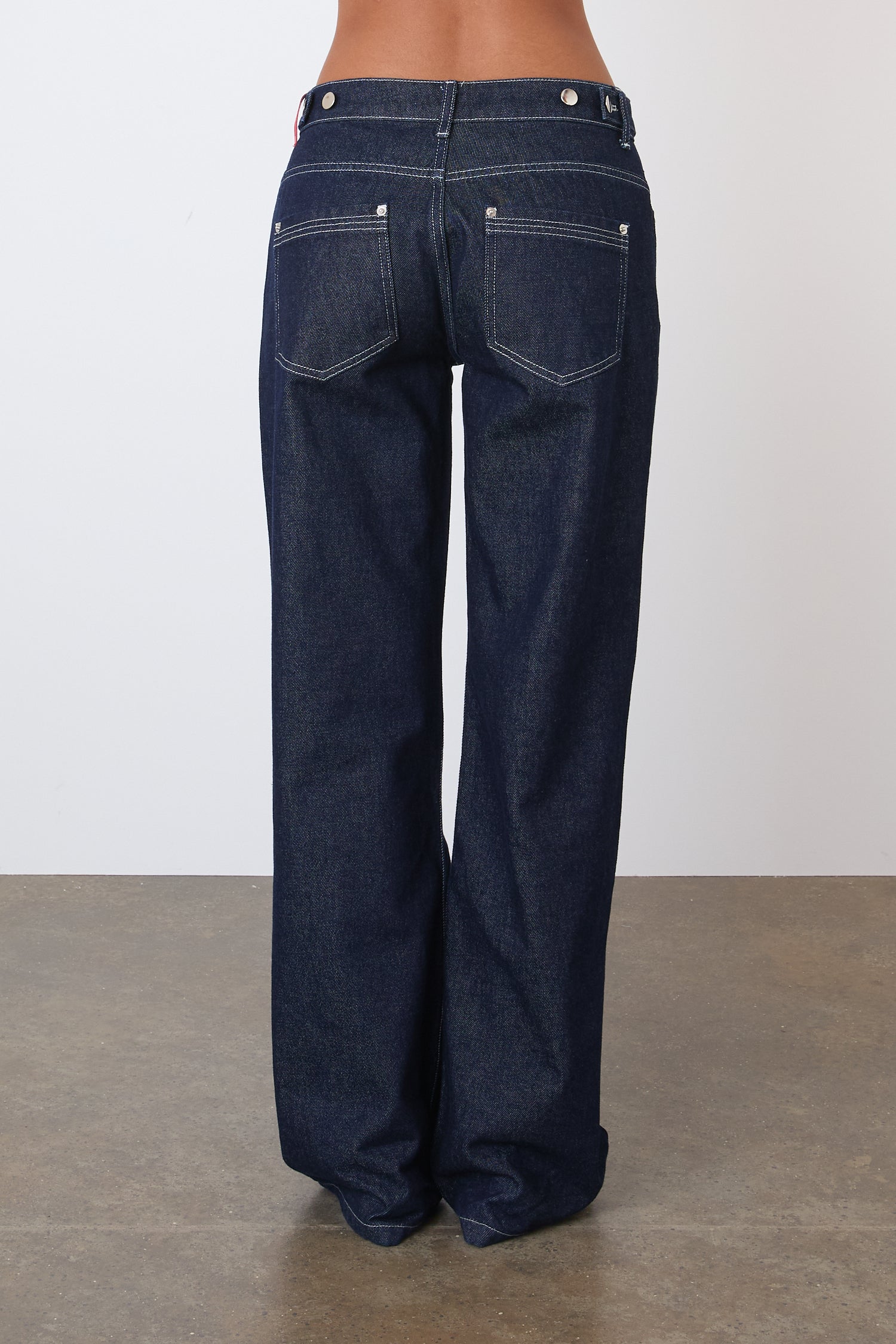 The Goldie Wide Leg Jeans, Indigo Rinse