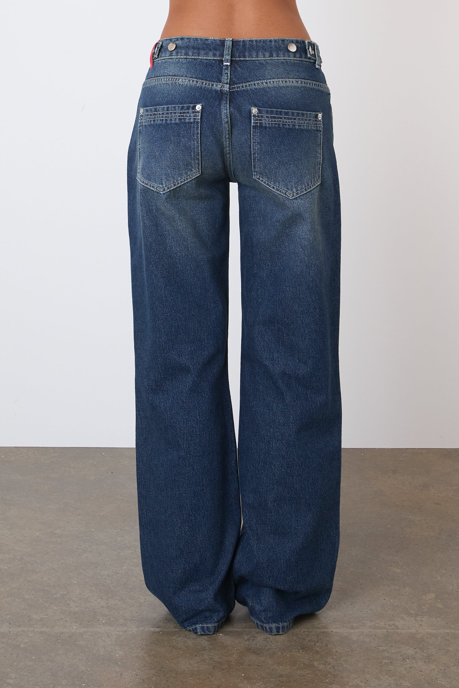 The Goldie Wide Leg Jeans, Dark Fade