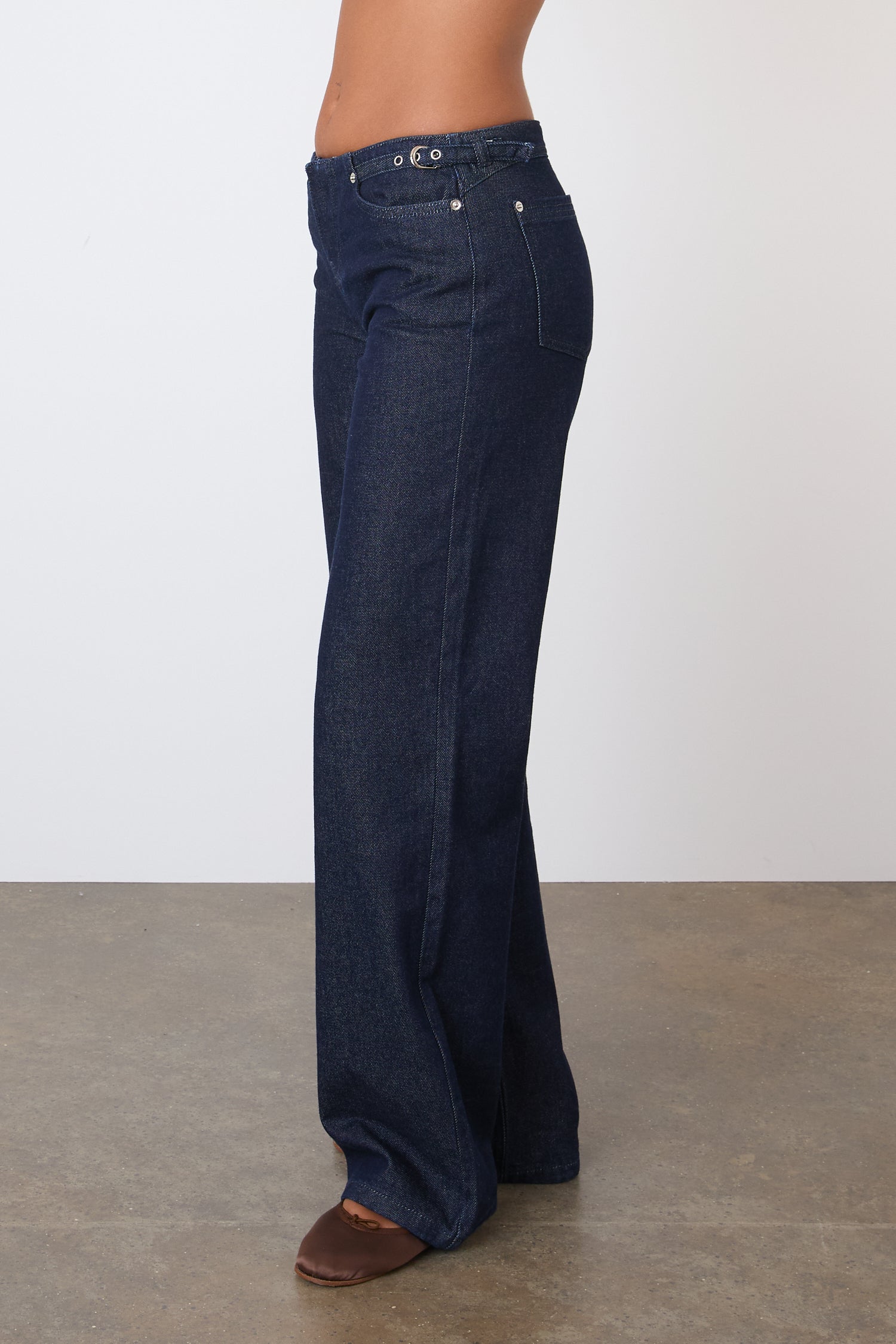 The Stevie Low Rise Jeans, Indigo Rinse