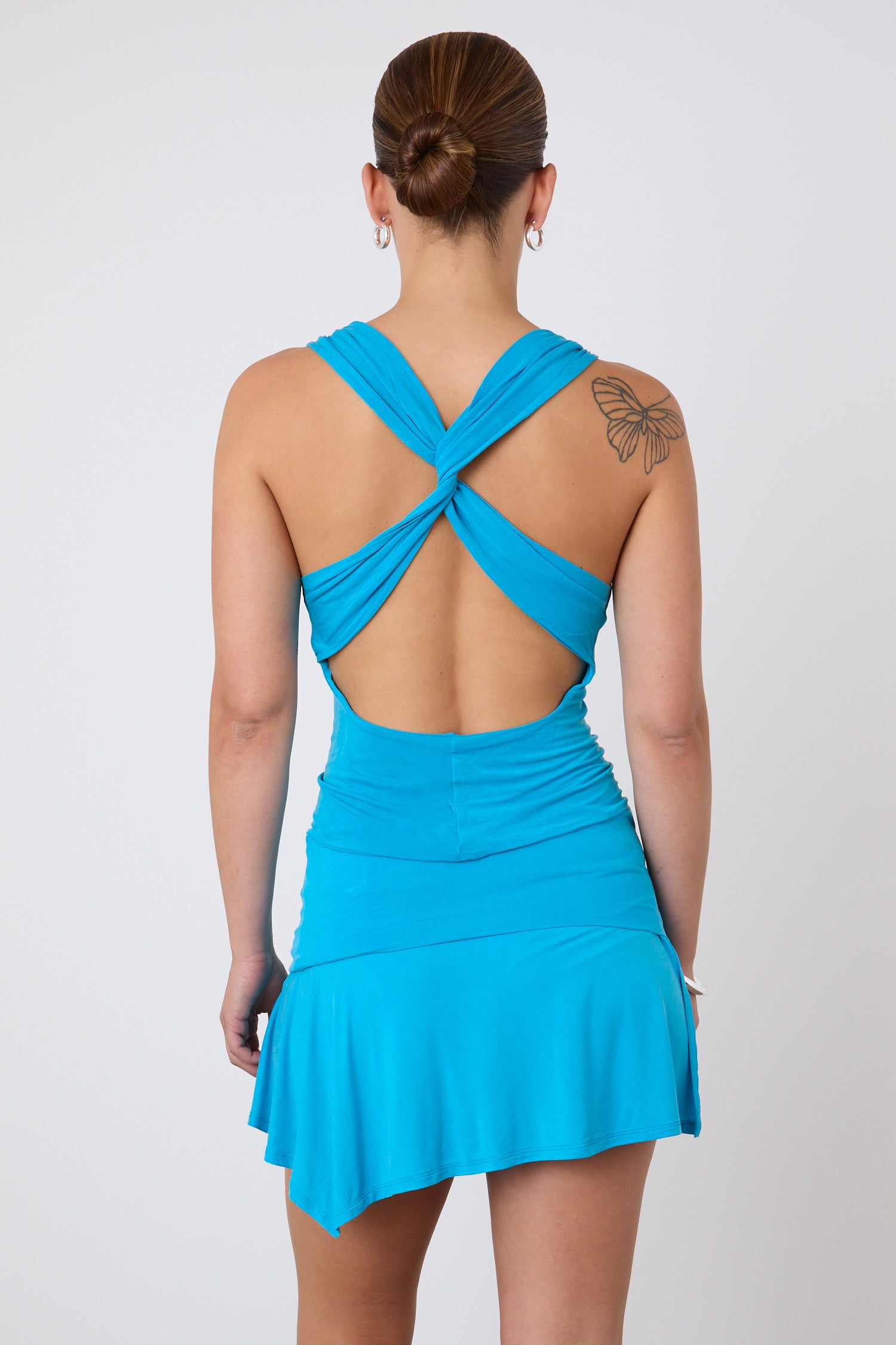 The Kylie Cross Back Top, Ocean