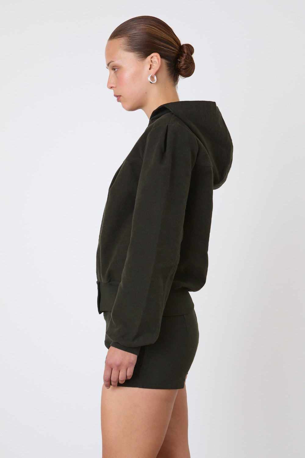 The Edie Bomber Jacket, Olive