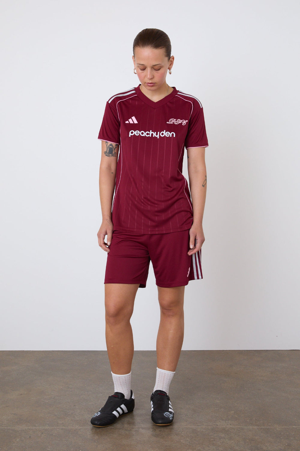 The Peachy FC x Adidas Away Jersey, Burgundy