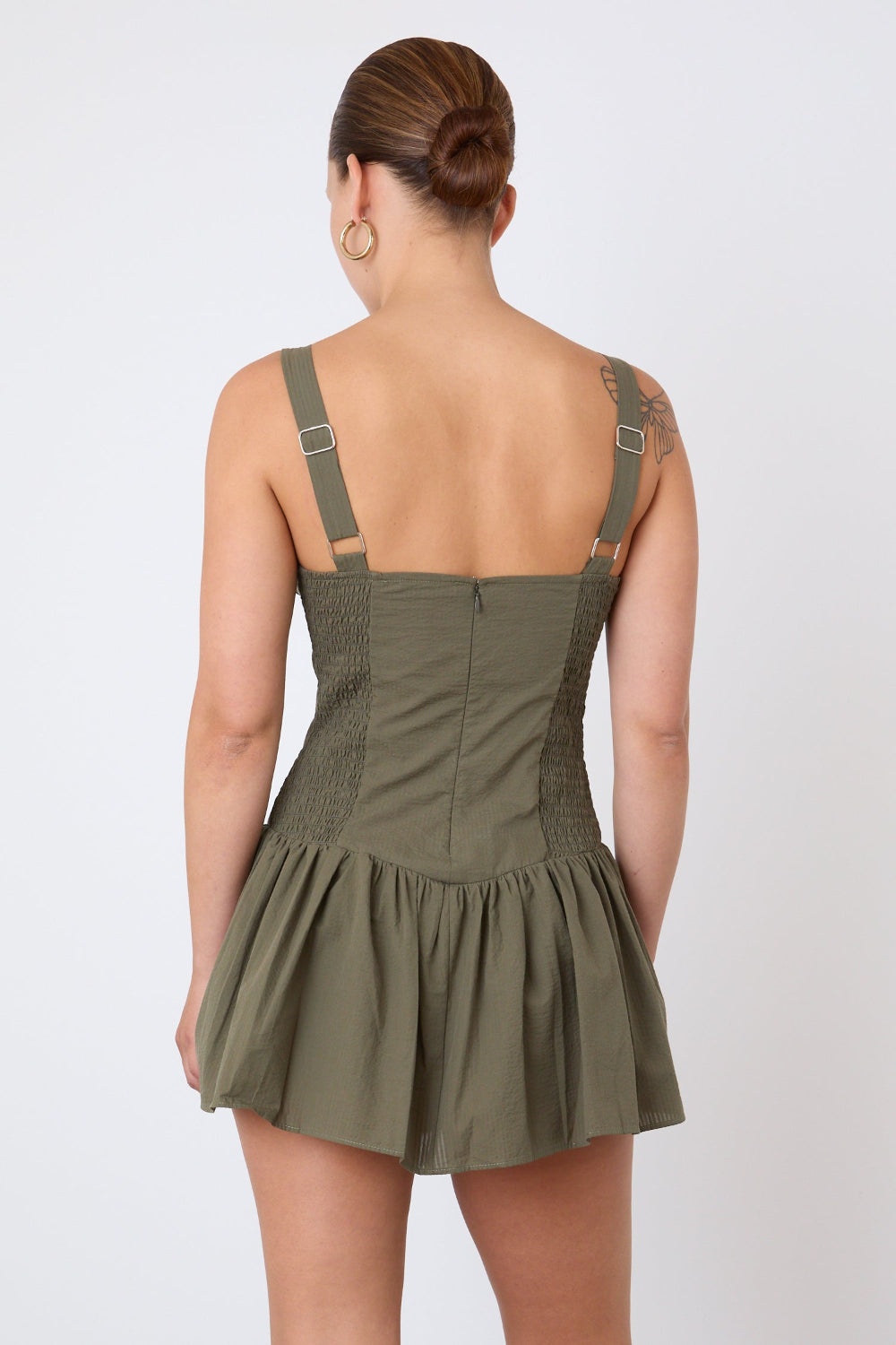 The Dylan Romper Dress, Leaf