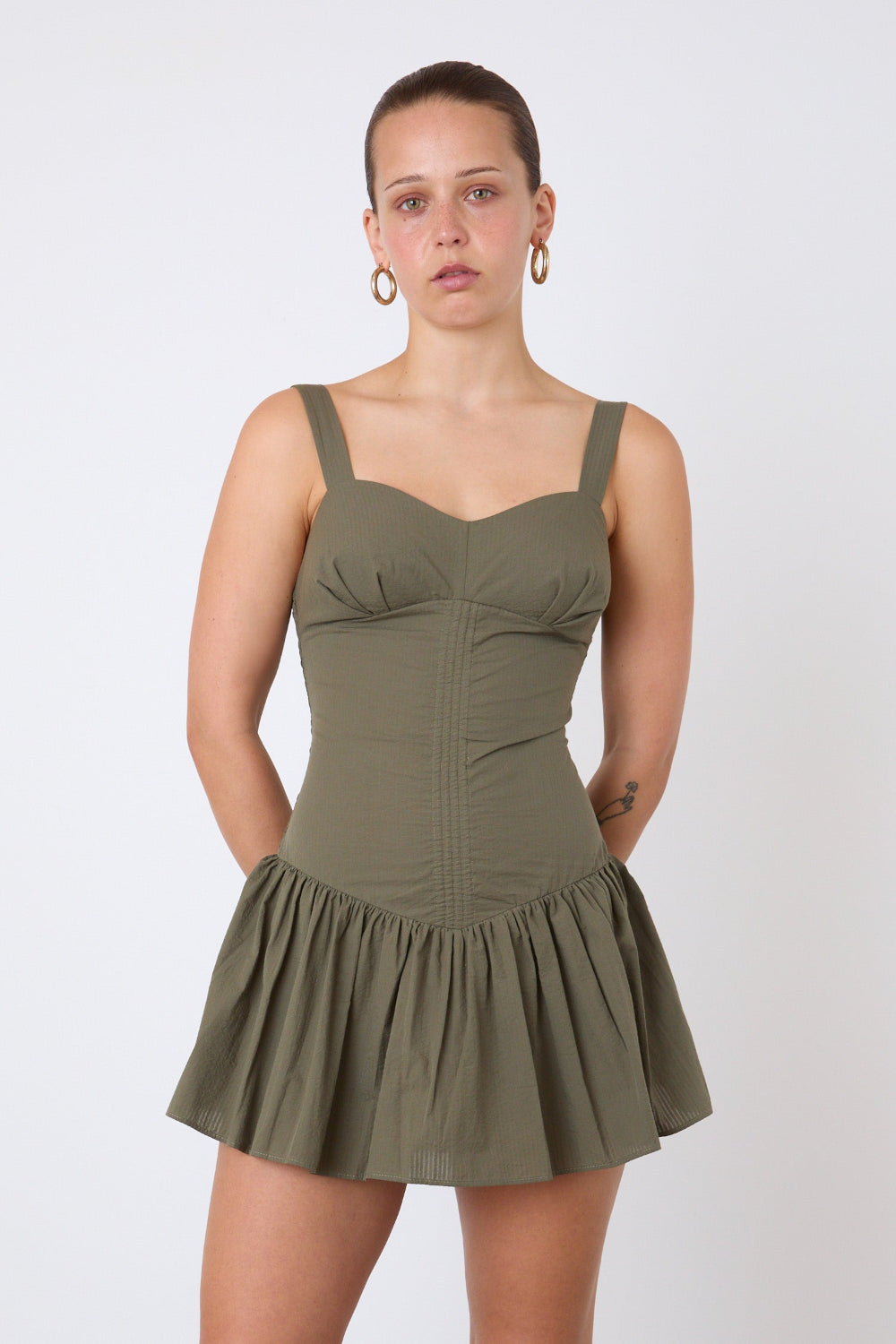 The Dylan Romper Dress, Leaf