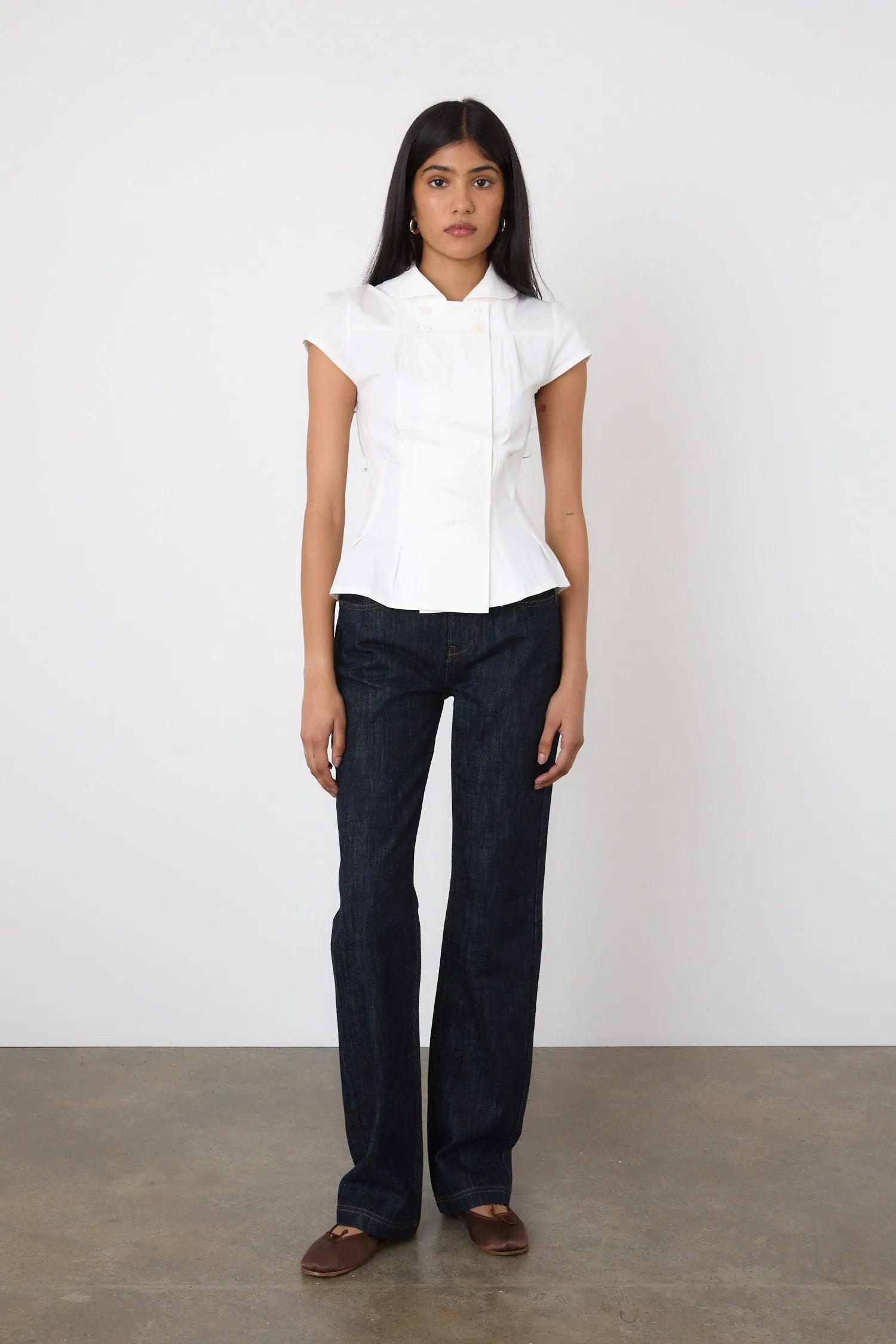 The Missy Blouse, Porcelain