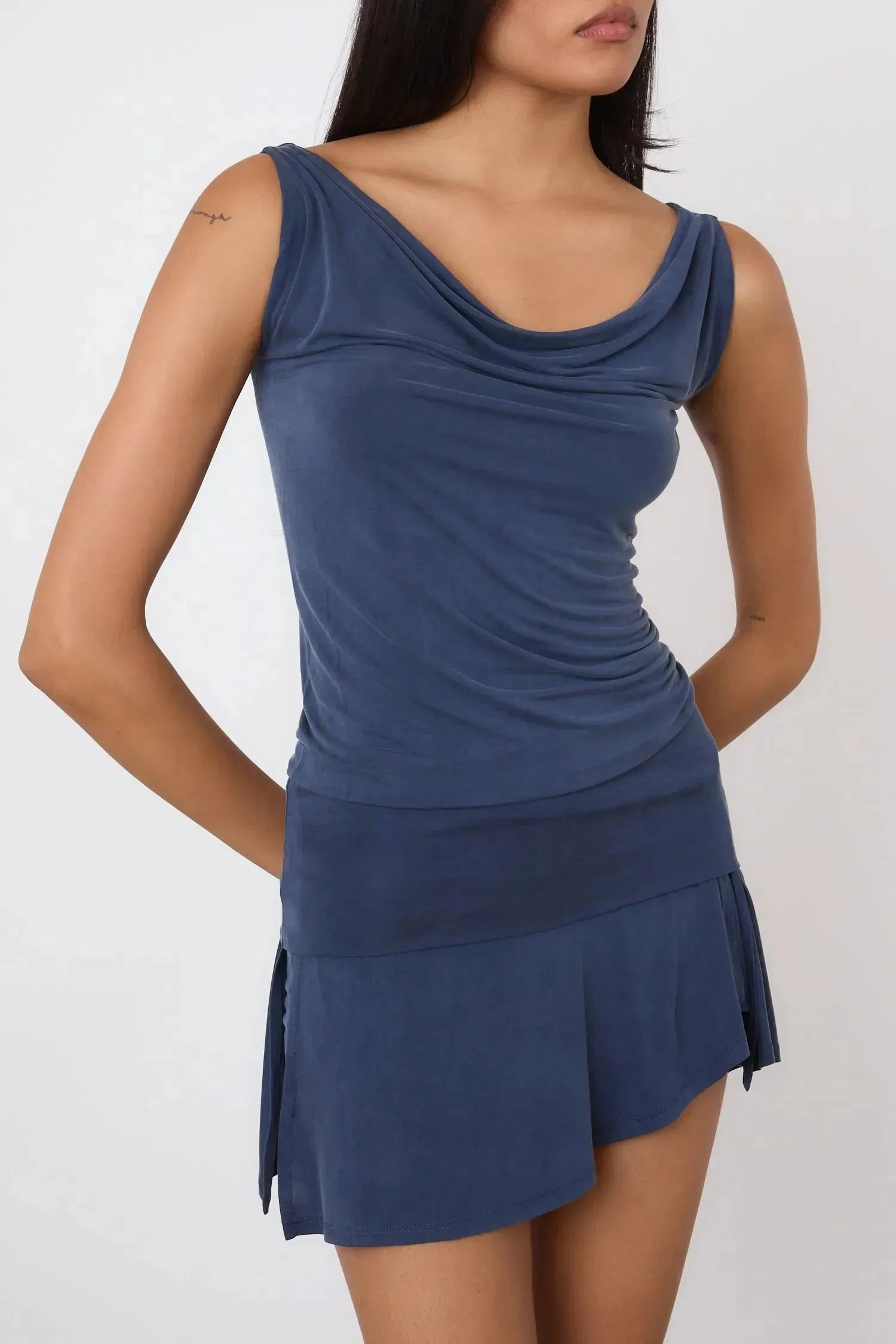 The Kylie Skort, Denim Blue