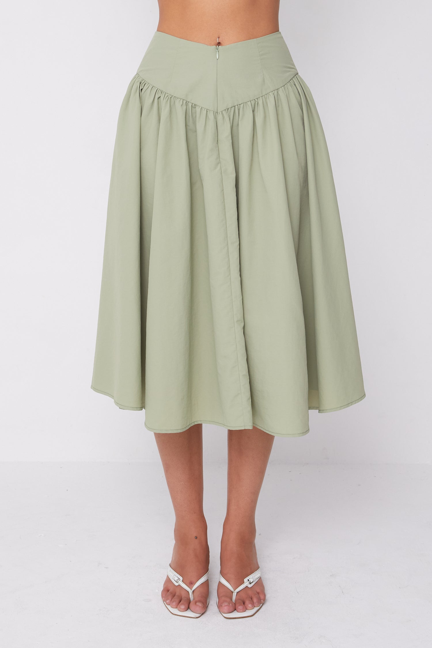 Deba Midi Skirt, Pistachio