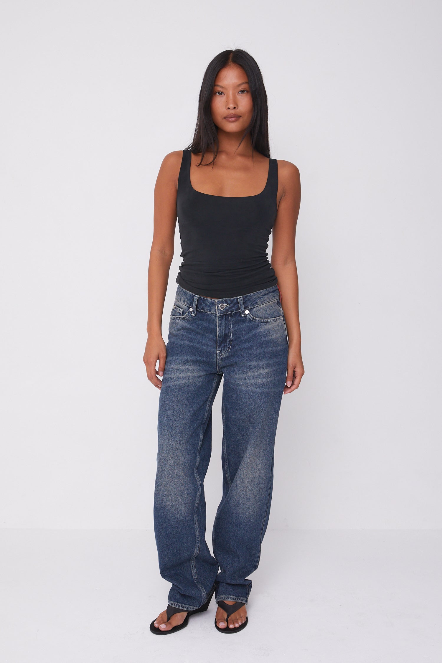 Joan Soft Barrel Jeans, Dark Fade