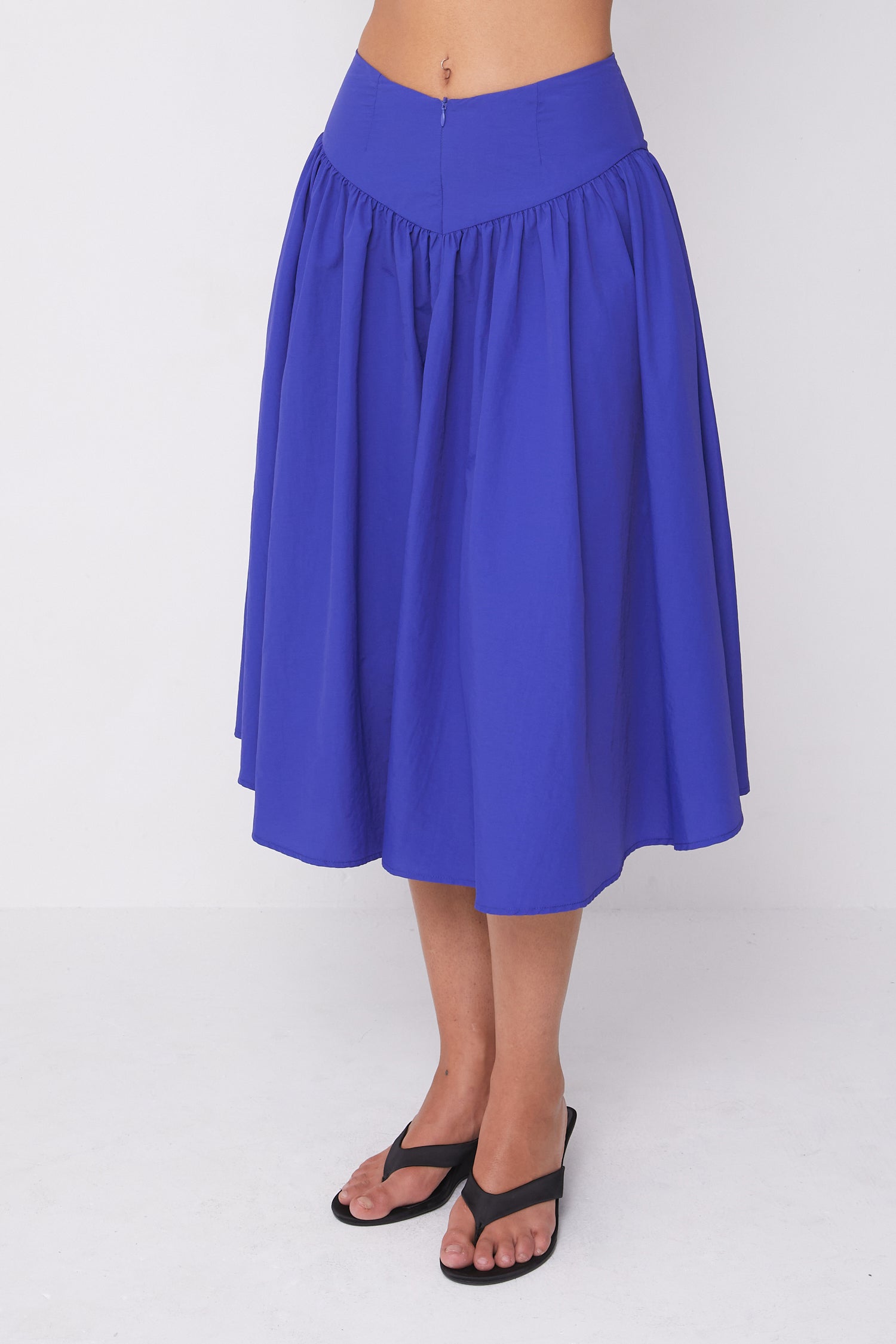 Deba Midi Skirt, Indigo