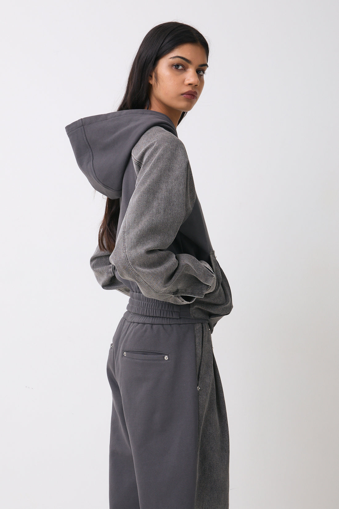 The Mercy Track Jacket, Grey Marl