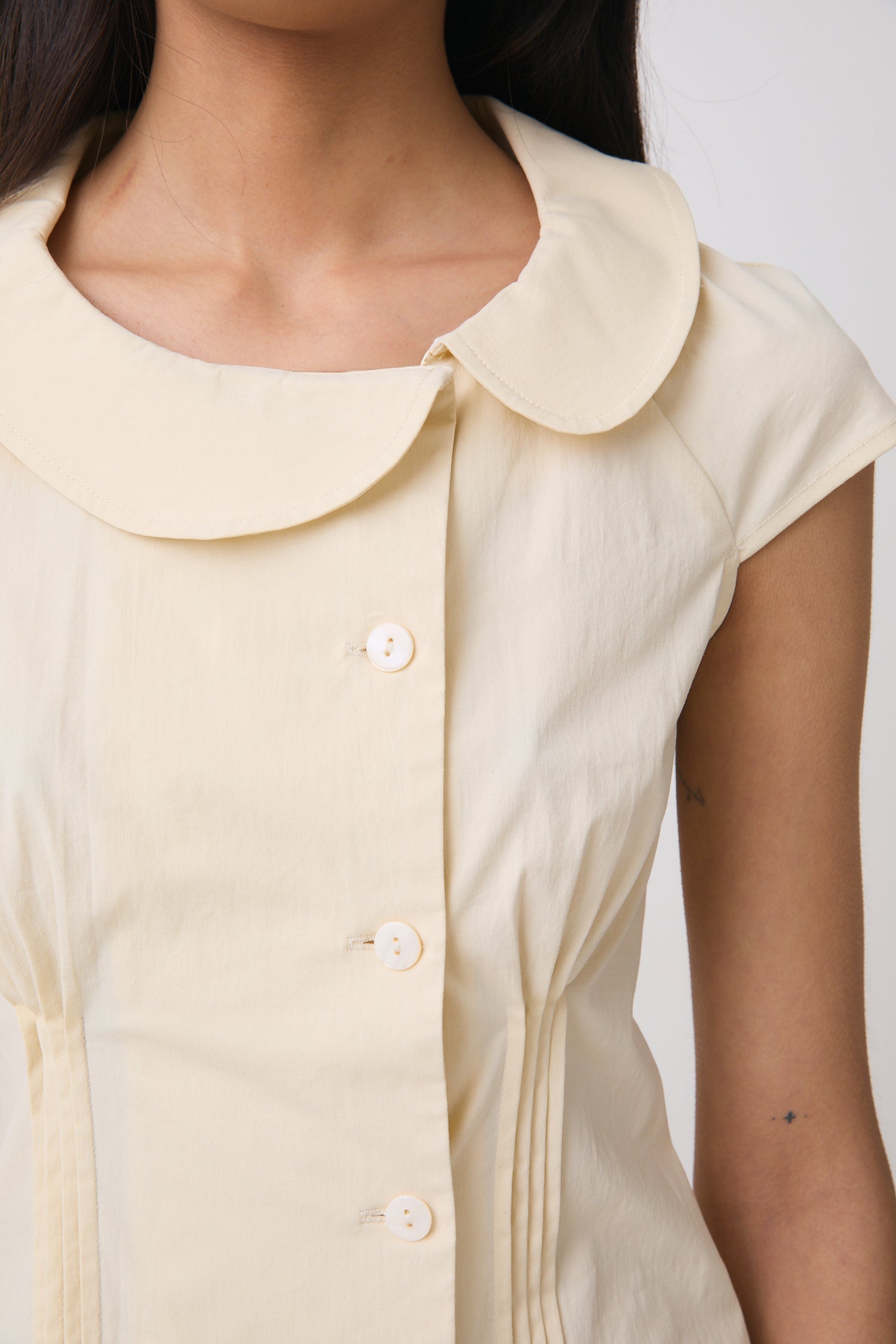 Missy Asymmetric Blouse, Parchment