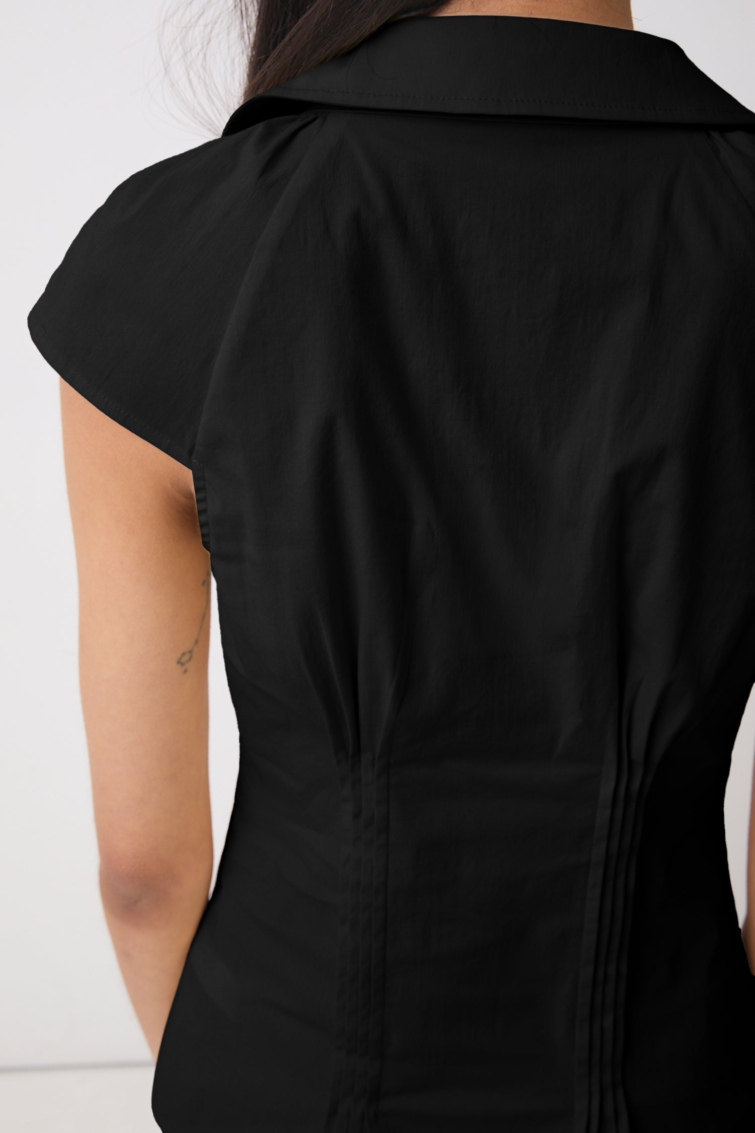 The Missy Asymmetric Blouse, Onyx