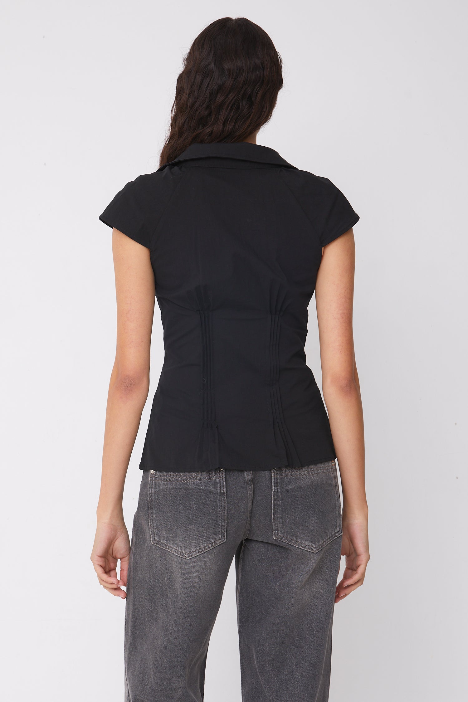 Missy Asymmetric Blouse, Onyx