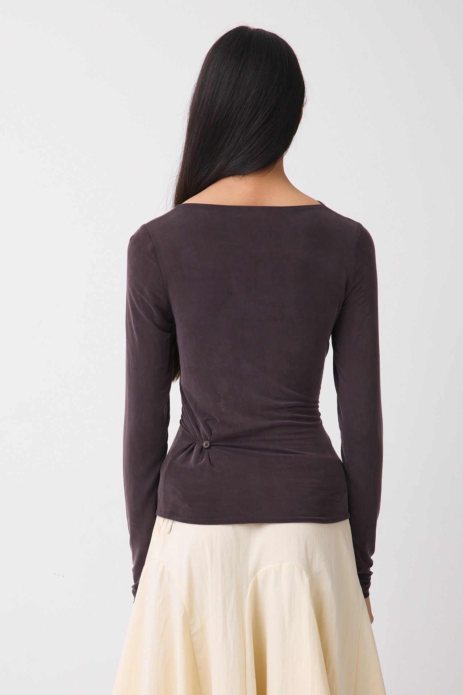 The Kylie Long Sleeve Top, Chocolate