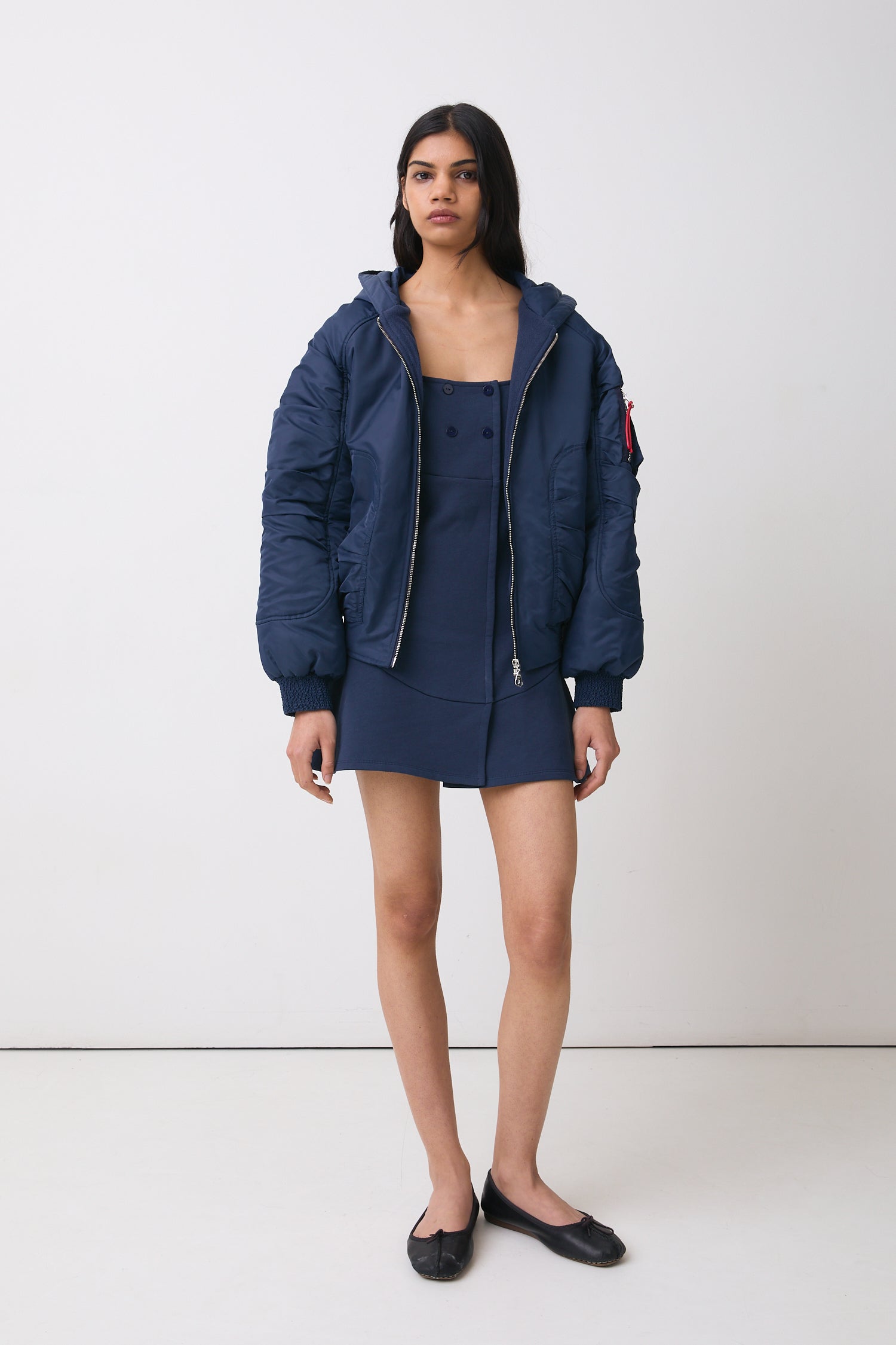 The Penny Flight Jacket, Navy