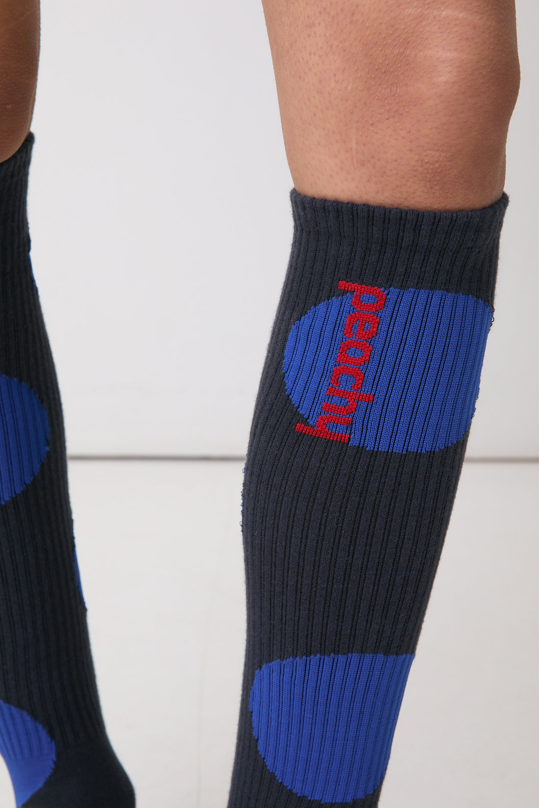 Polka Dot Socks, Blue / Black