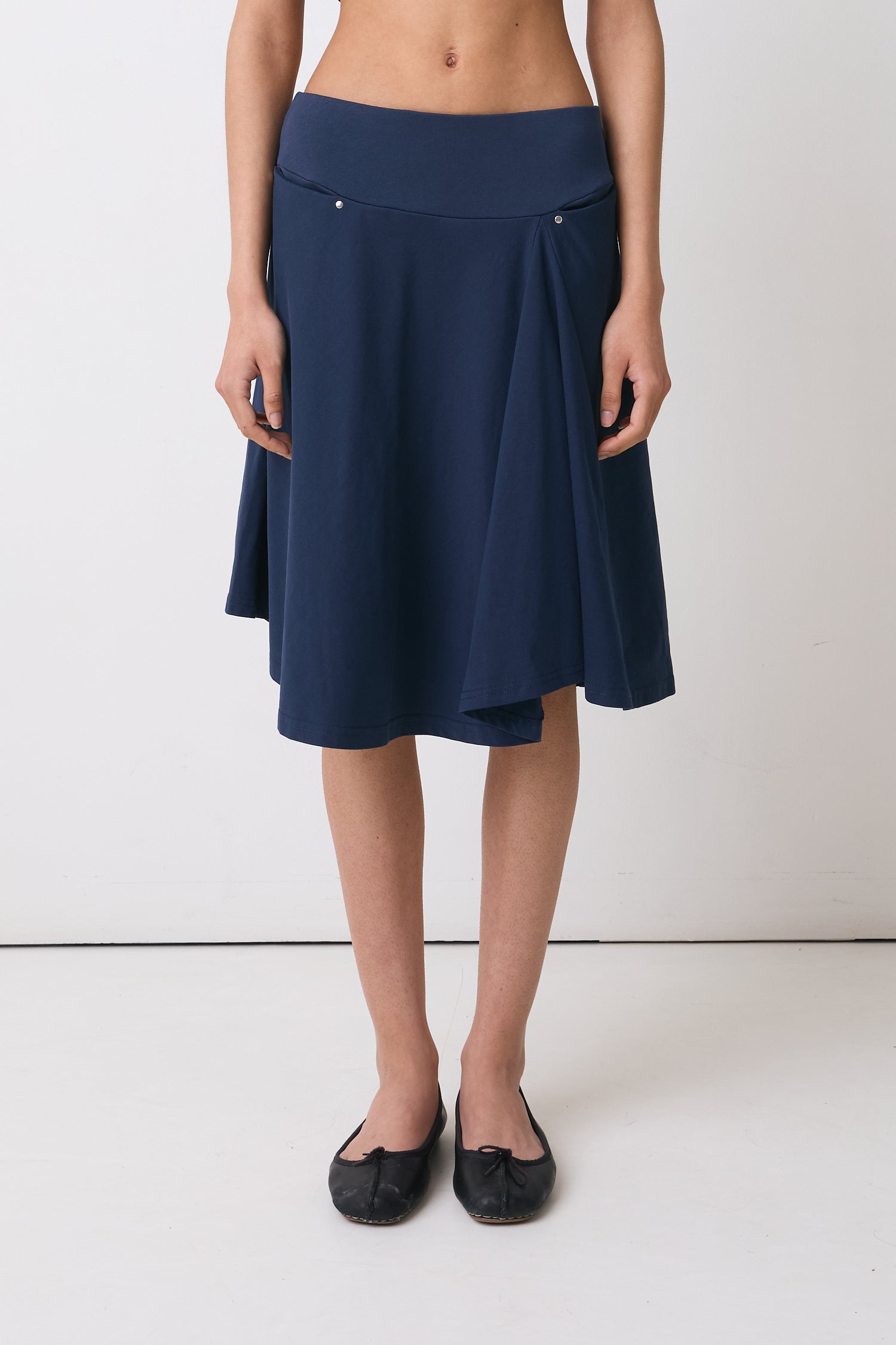 The Joni Midi Skirt, Navy