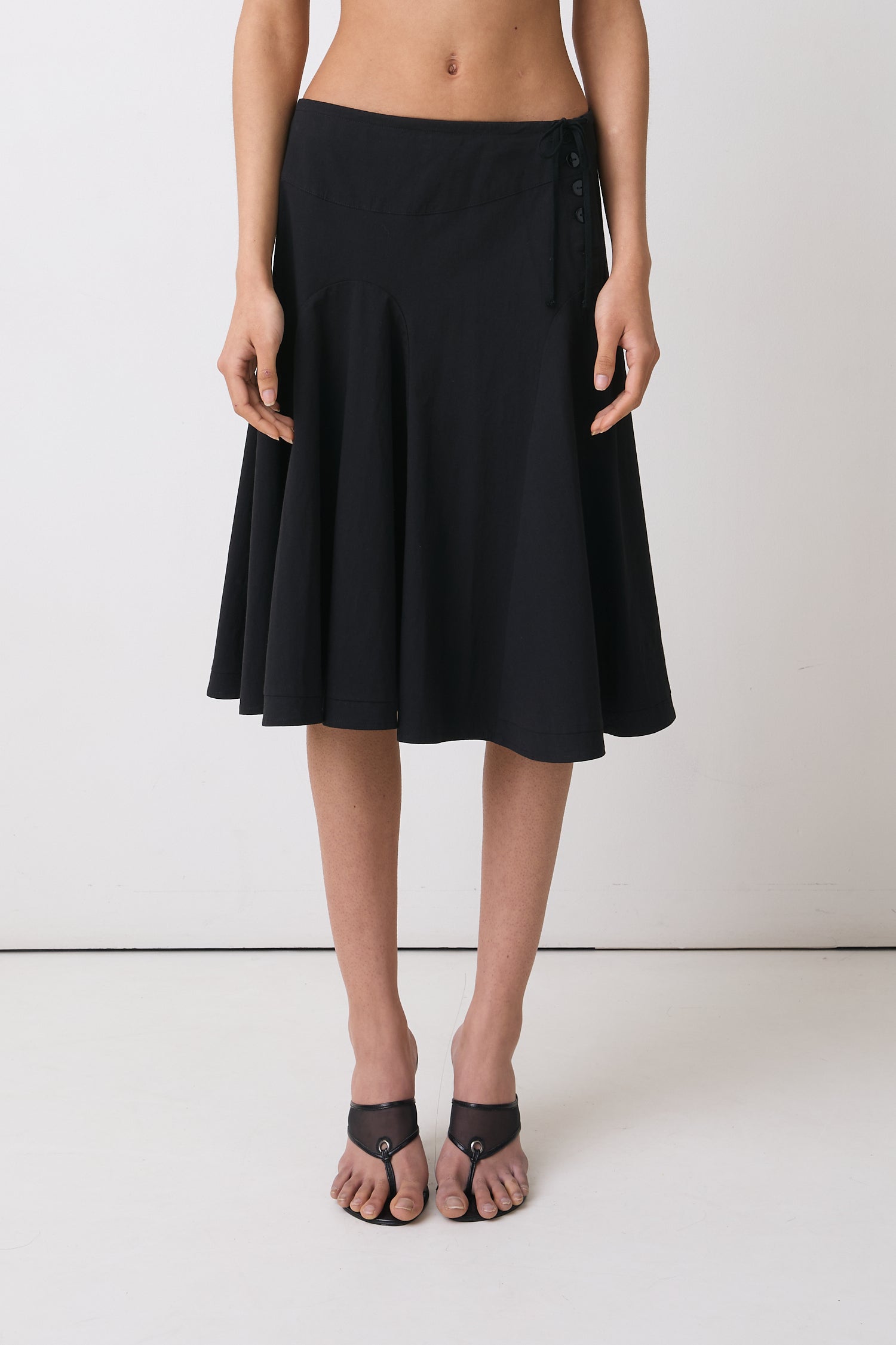 Missy Midi Skirt, Onyx – Peachy Den