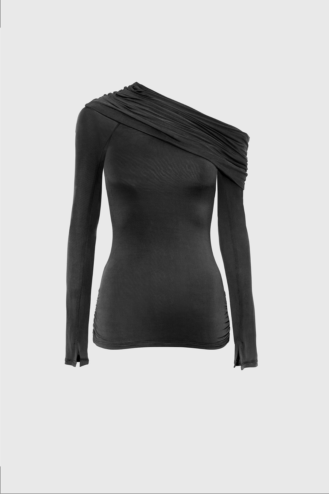 Kylie Cold Shoulder Top, Graphite