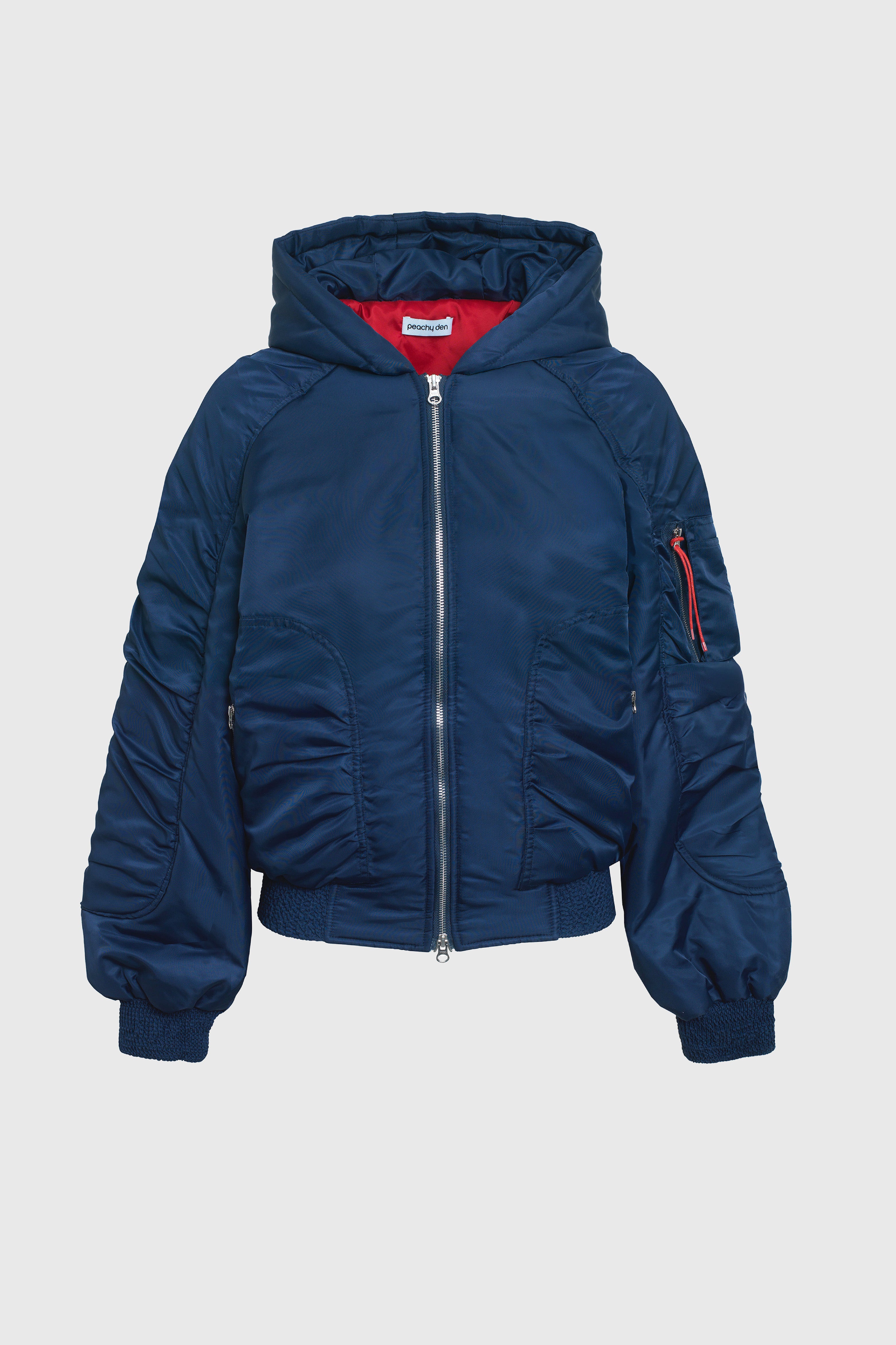 Penny Spring Bomber Jacket, Navy