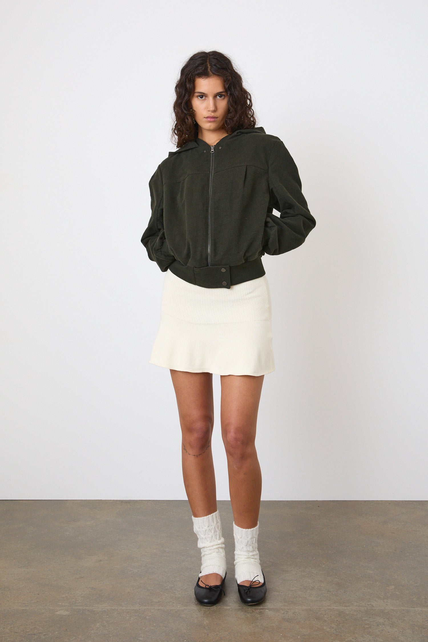 The Edie Bomber Jacket, Olive
