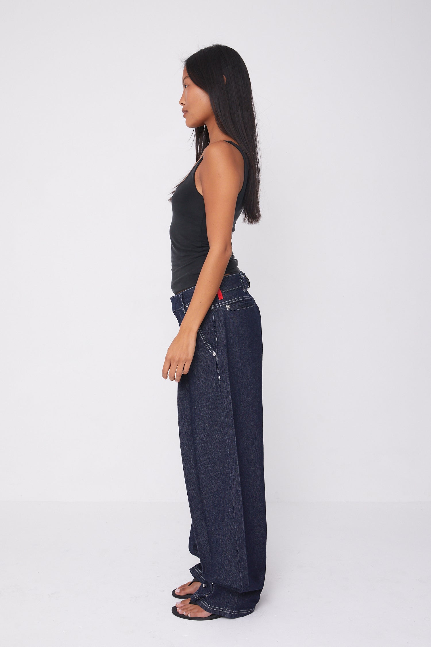Lita Tailored Jeans, Indigo Rinse