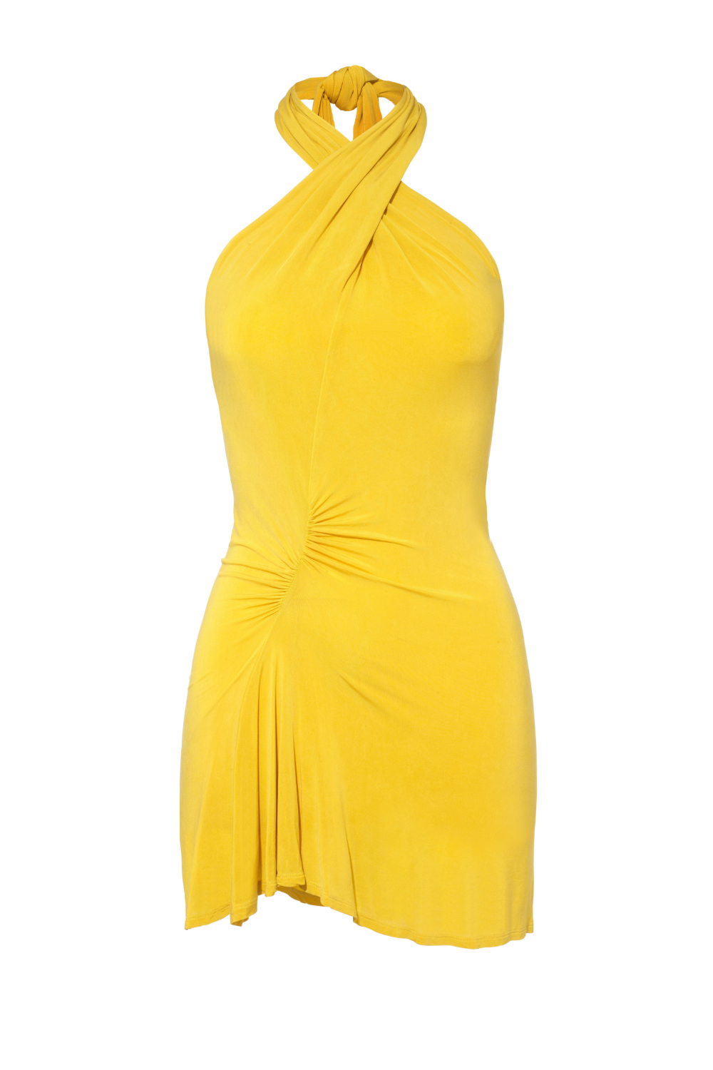 The Kylie Halter Knot Dress, Dijon Peachy Den The Kylie Halter Knot Dress, Dijon Peachy Den