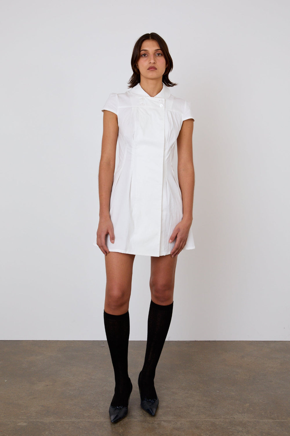 The Clover Knee High Socks, Onyx