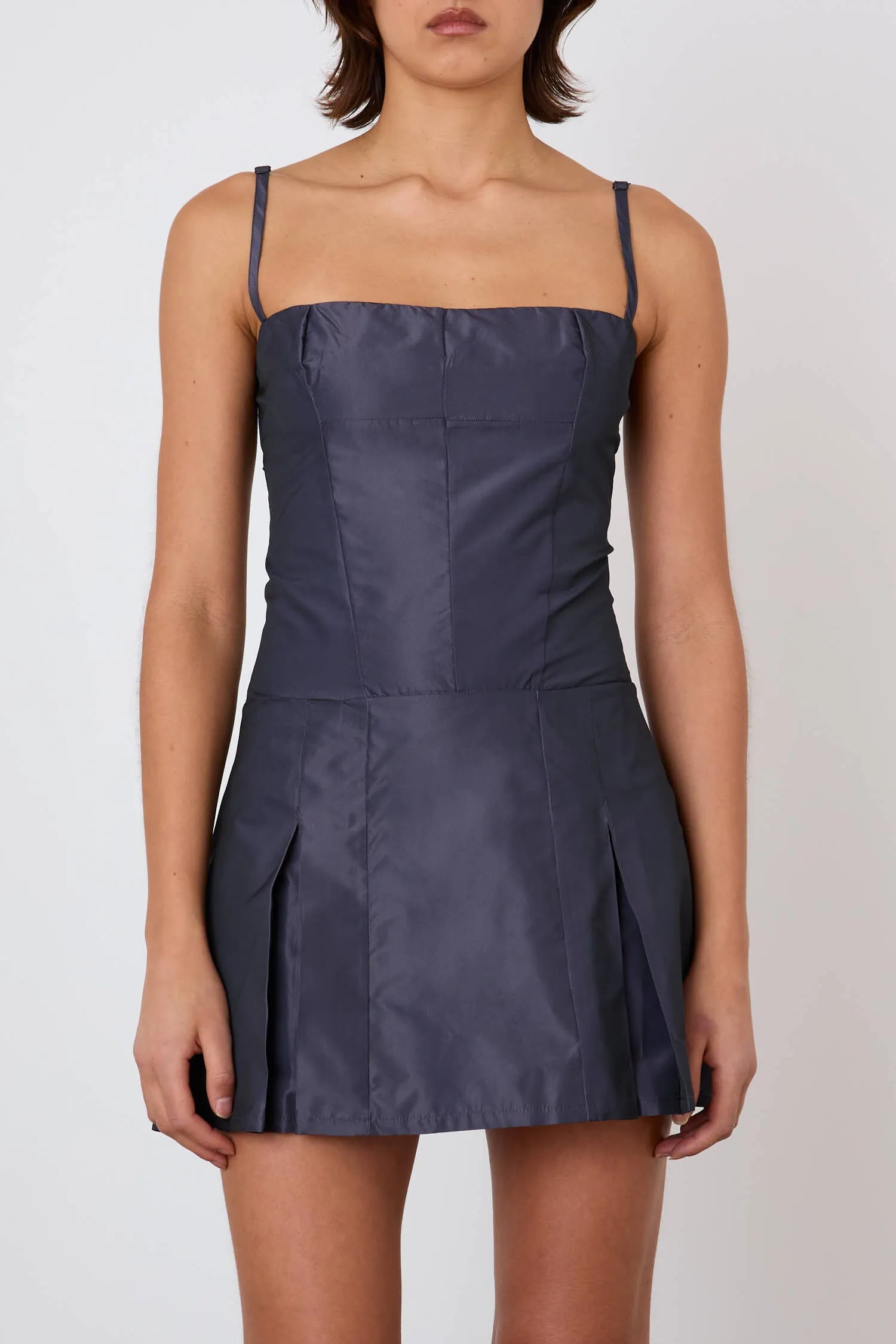 The Michele Dress, Aubergine