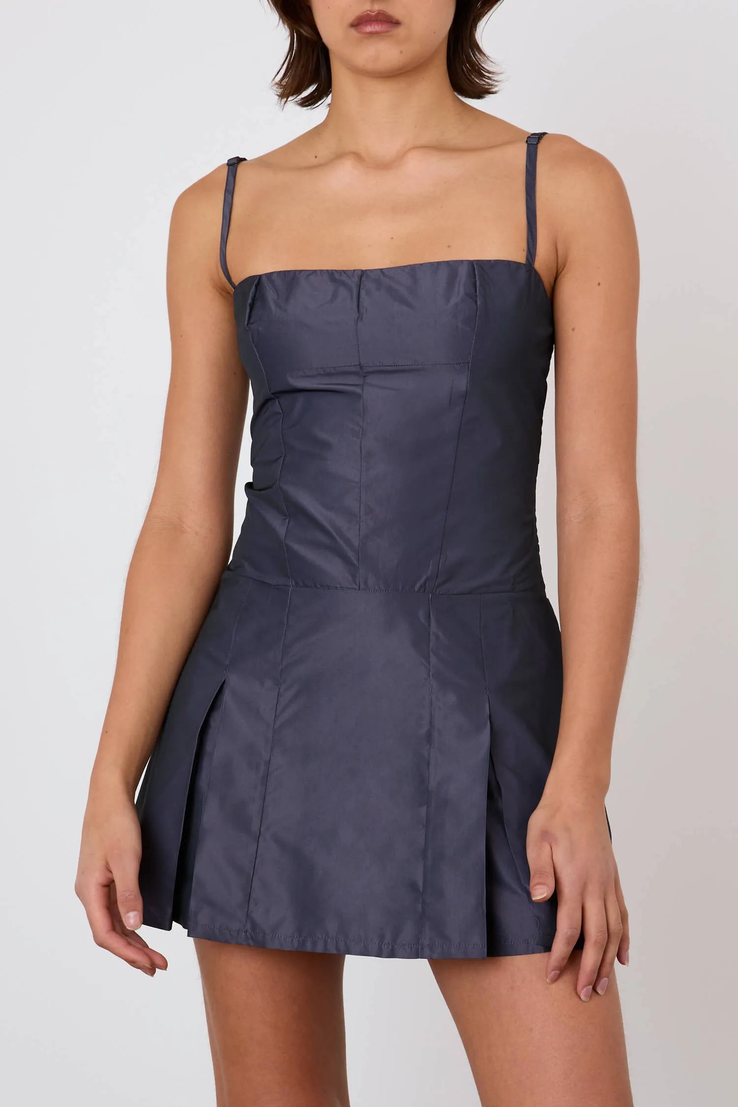 The Michele Dress, Aubergine