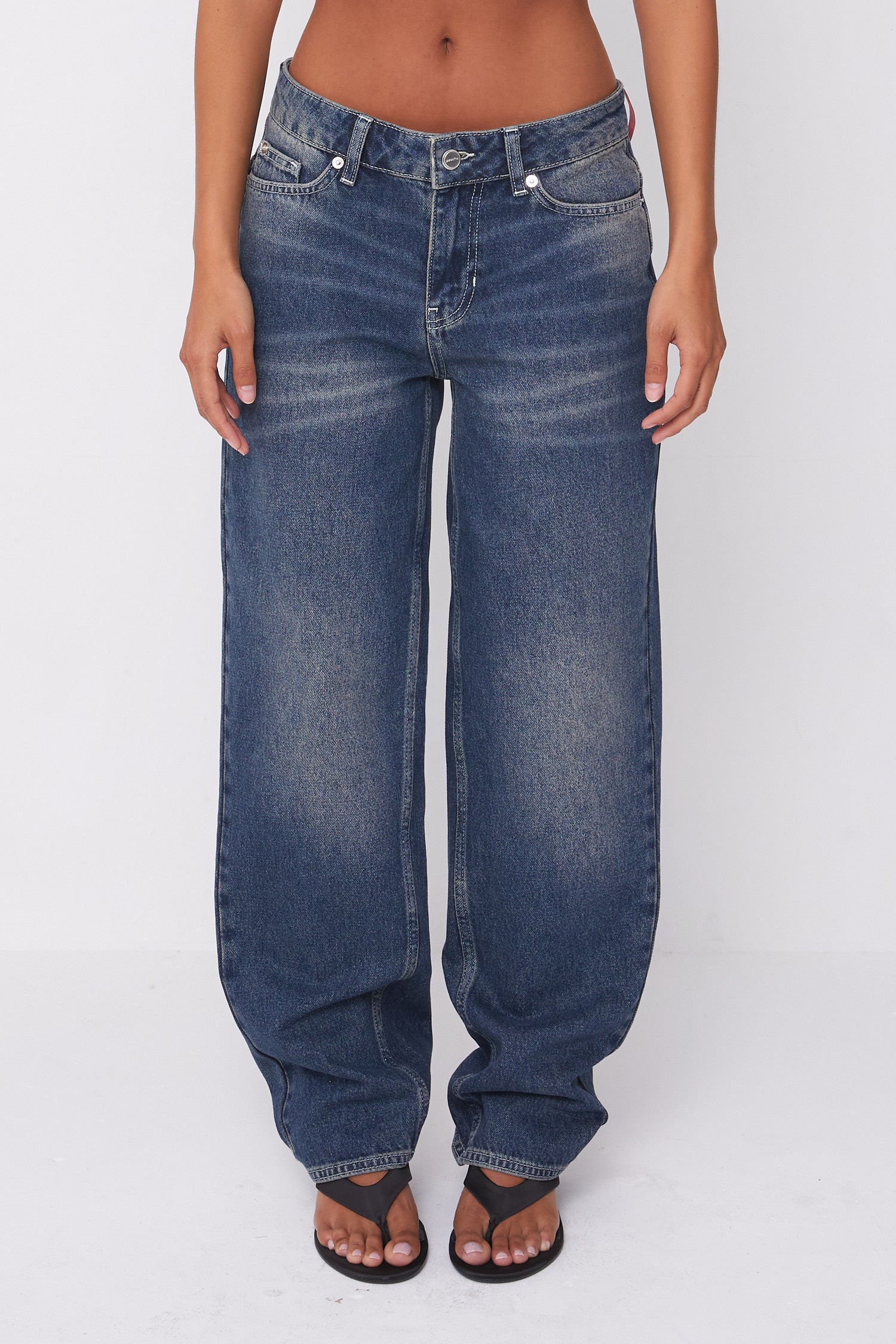 Joan Soft Barrel Jeans, Dark Fade