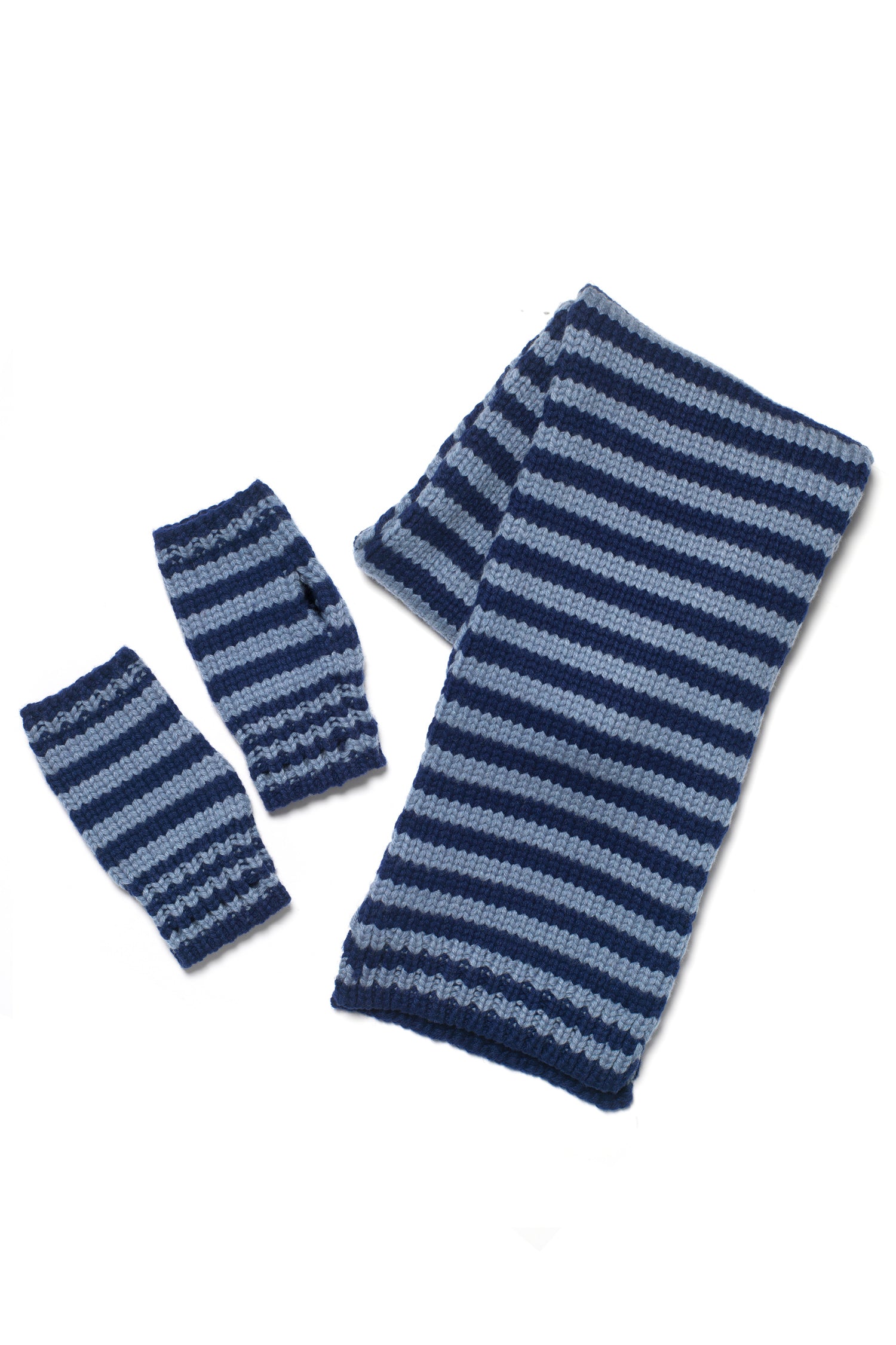 The Annie Knit Scarf Mittens, Army and Navy