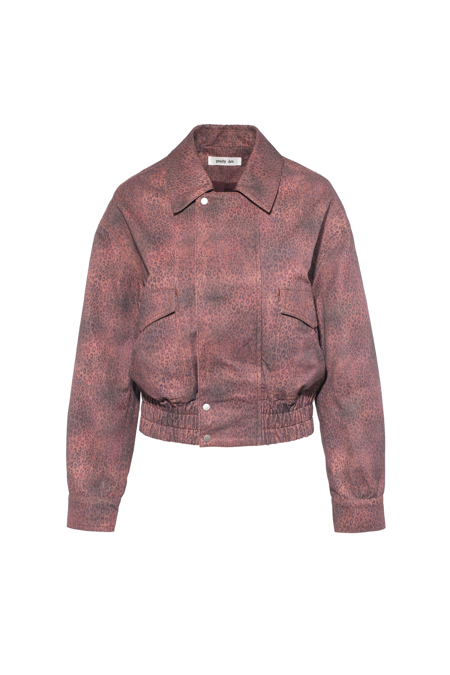 The Cicely Bomber Jacket, Red Leopard
