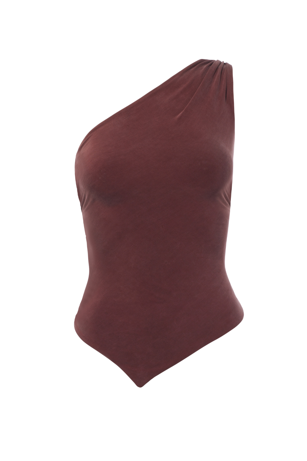 The Amelia One Shoulder Top, Hot Choc