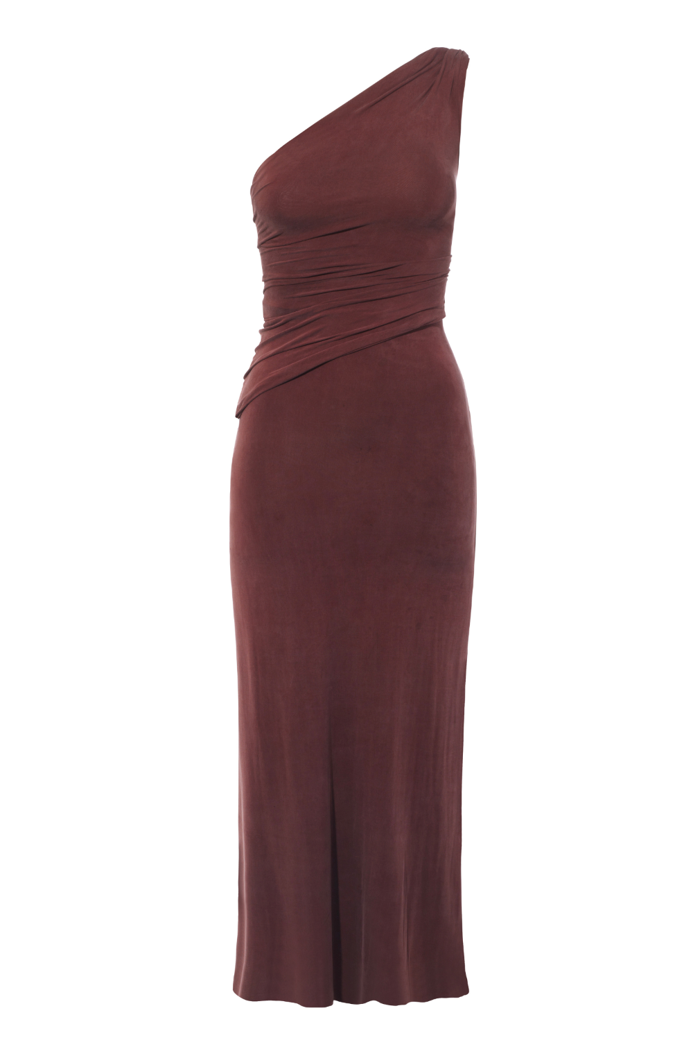 The Amelia One Shoulder Maxi Dress, Hot Choc