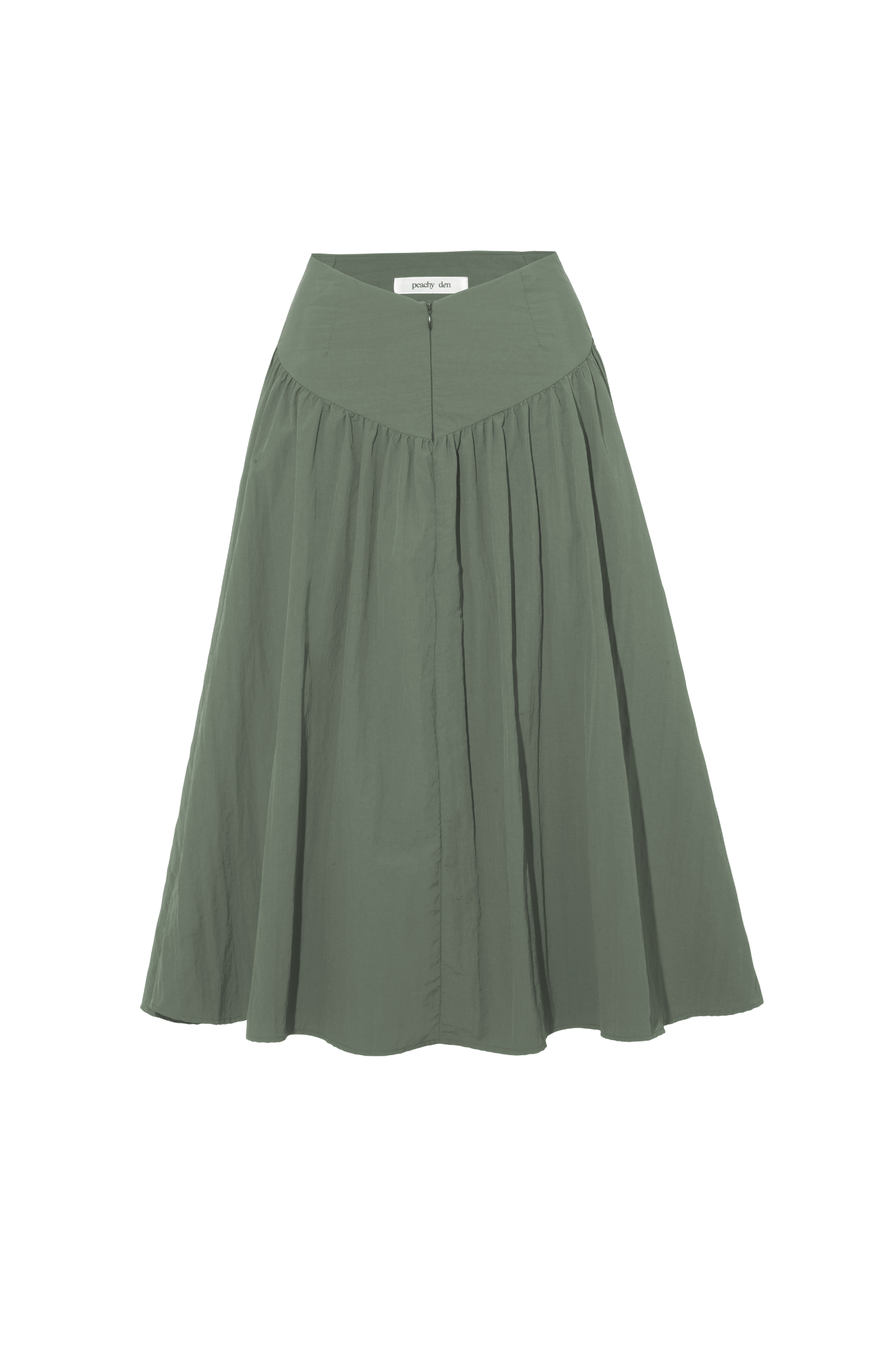 The Deba Midi Skirt, Slate Green