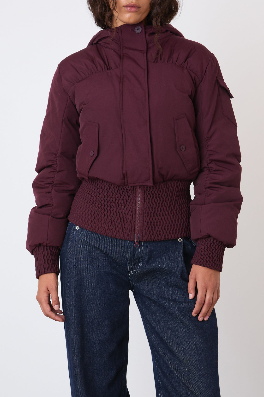 The Sandy Puffer, Burgundy