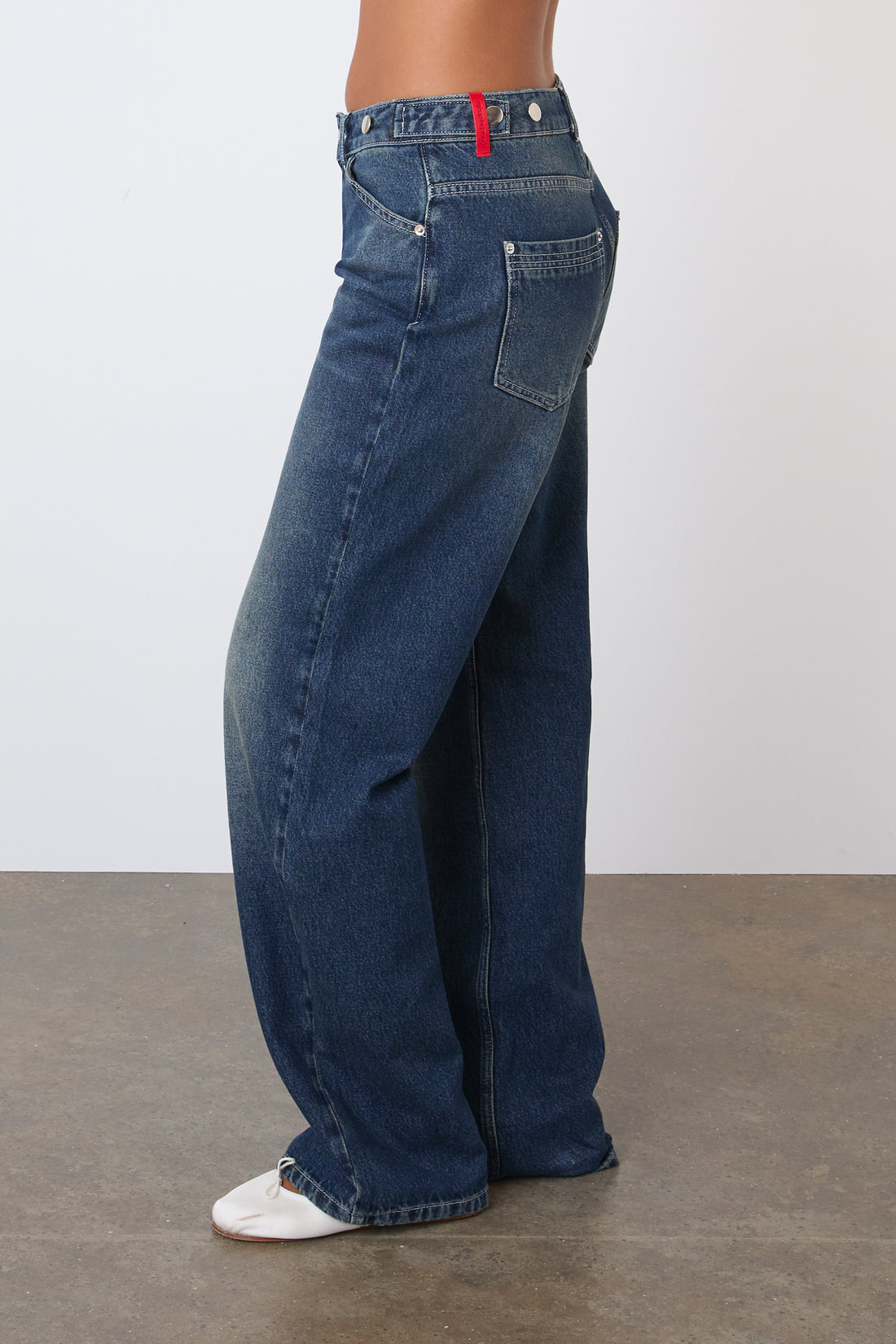 The Goldie Wide Leg Jeans, Dark Fade