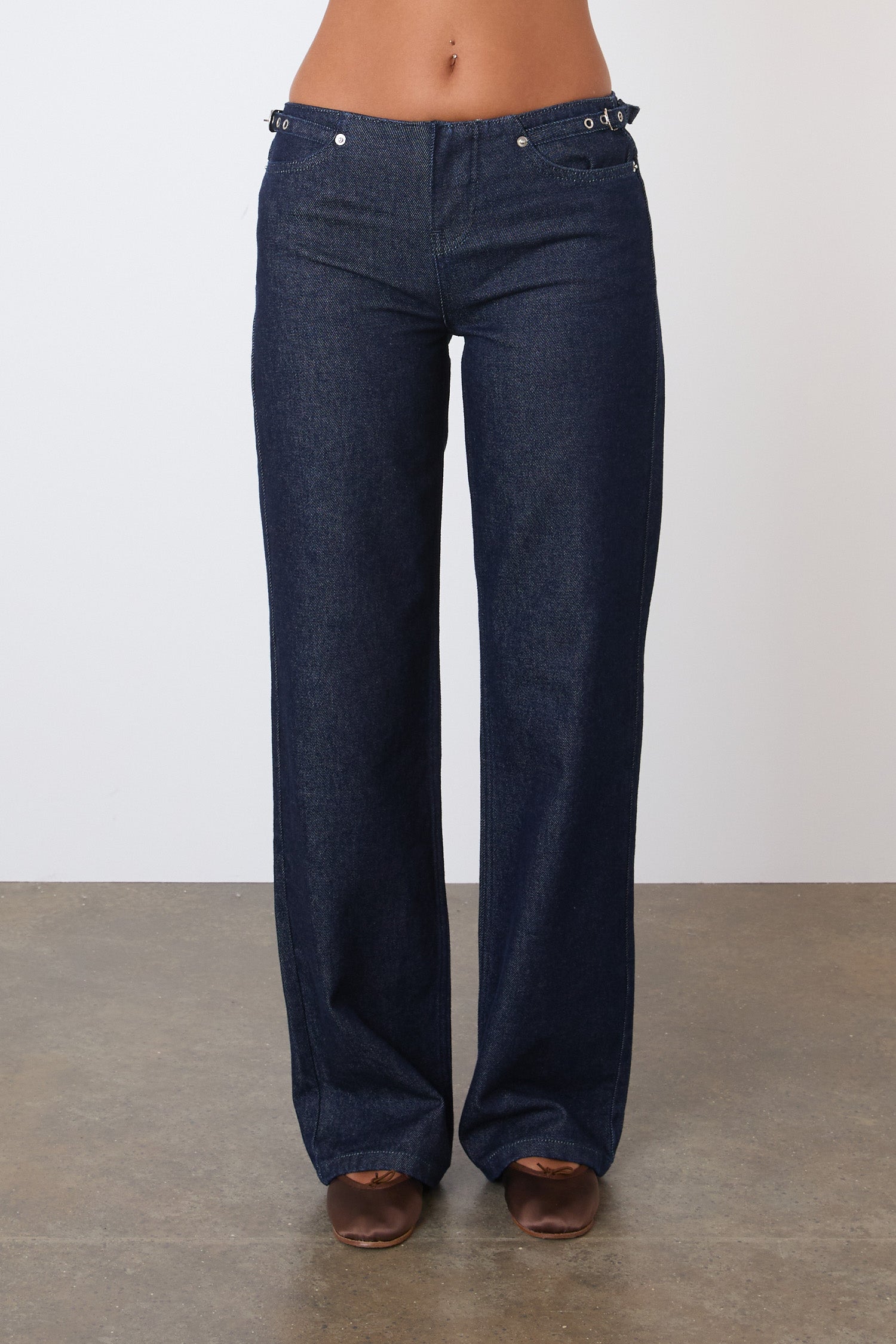 The Stevie Low Rise Jeans, Indigo Rinse