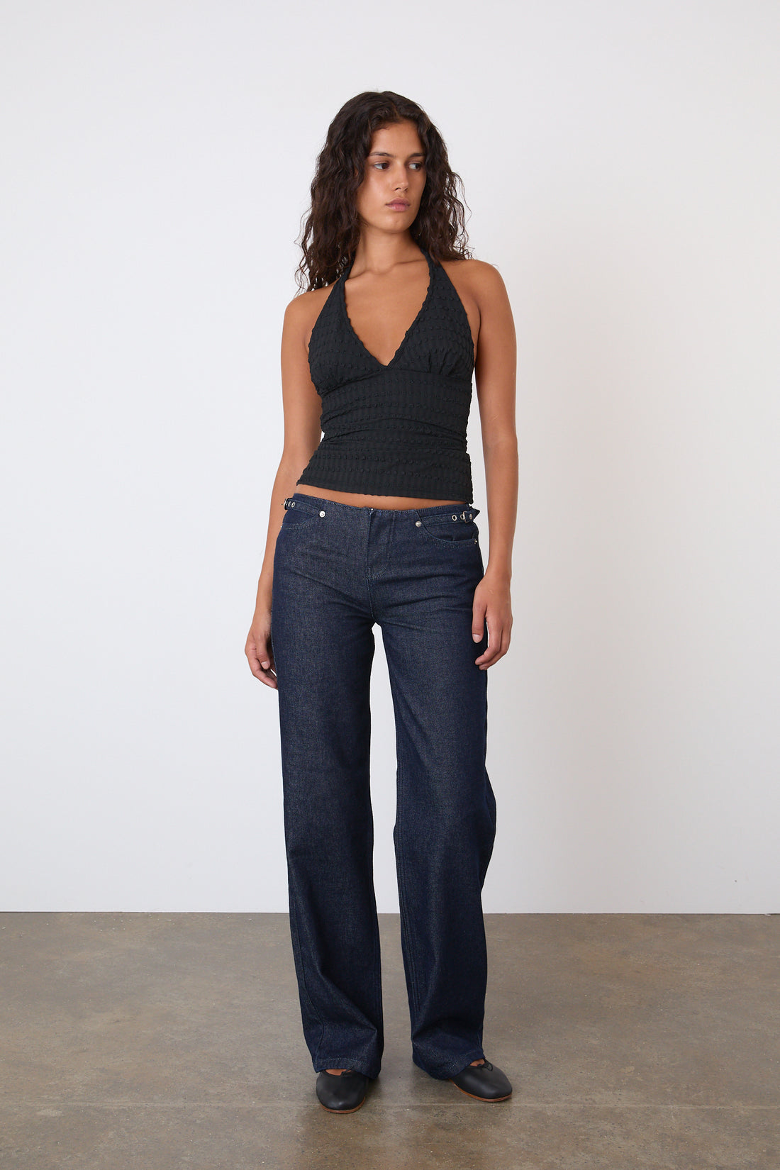 The Cindy Halter Top, Black